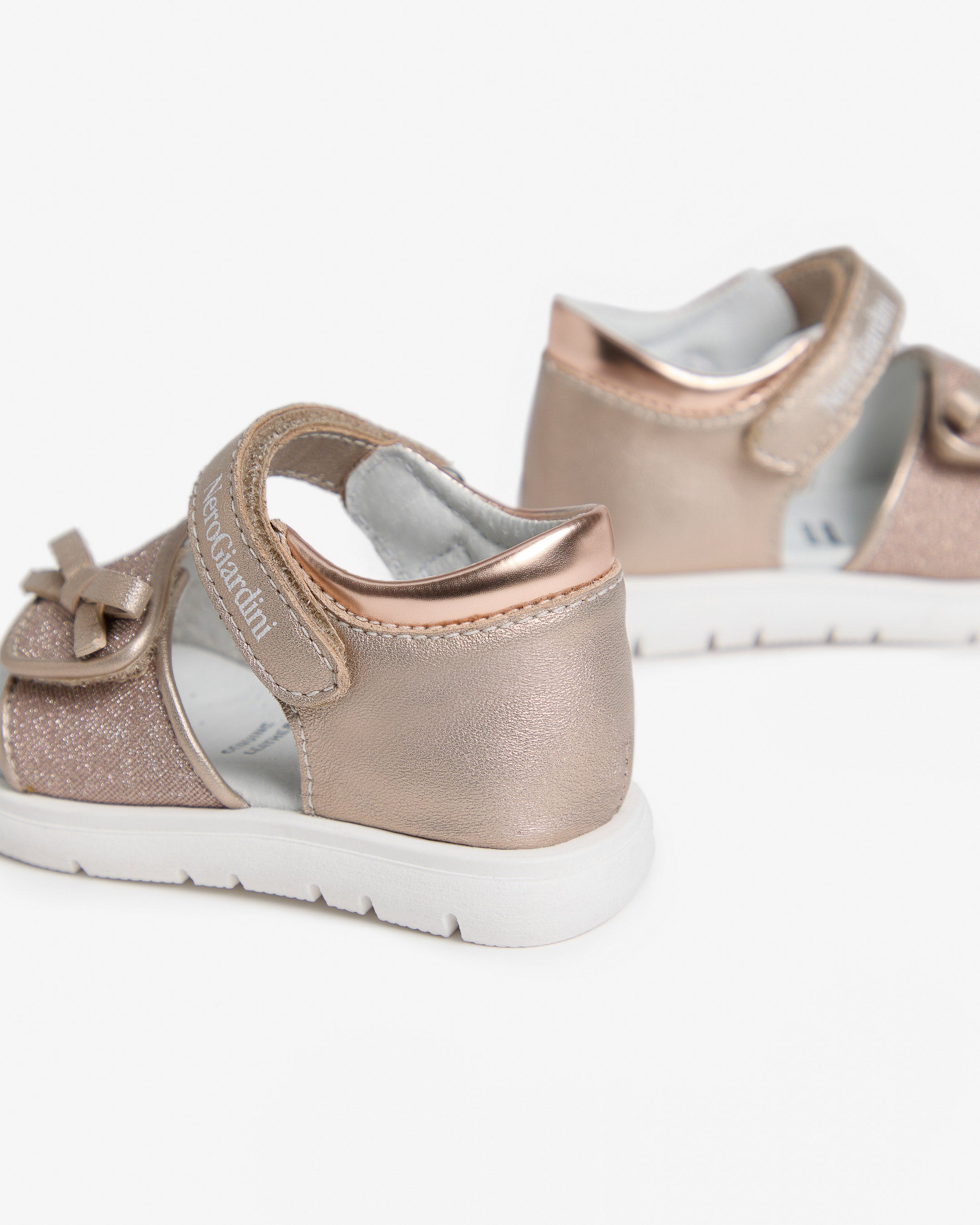 Sandalen Junior voor Meisje in Technisch Materiaal en Leder