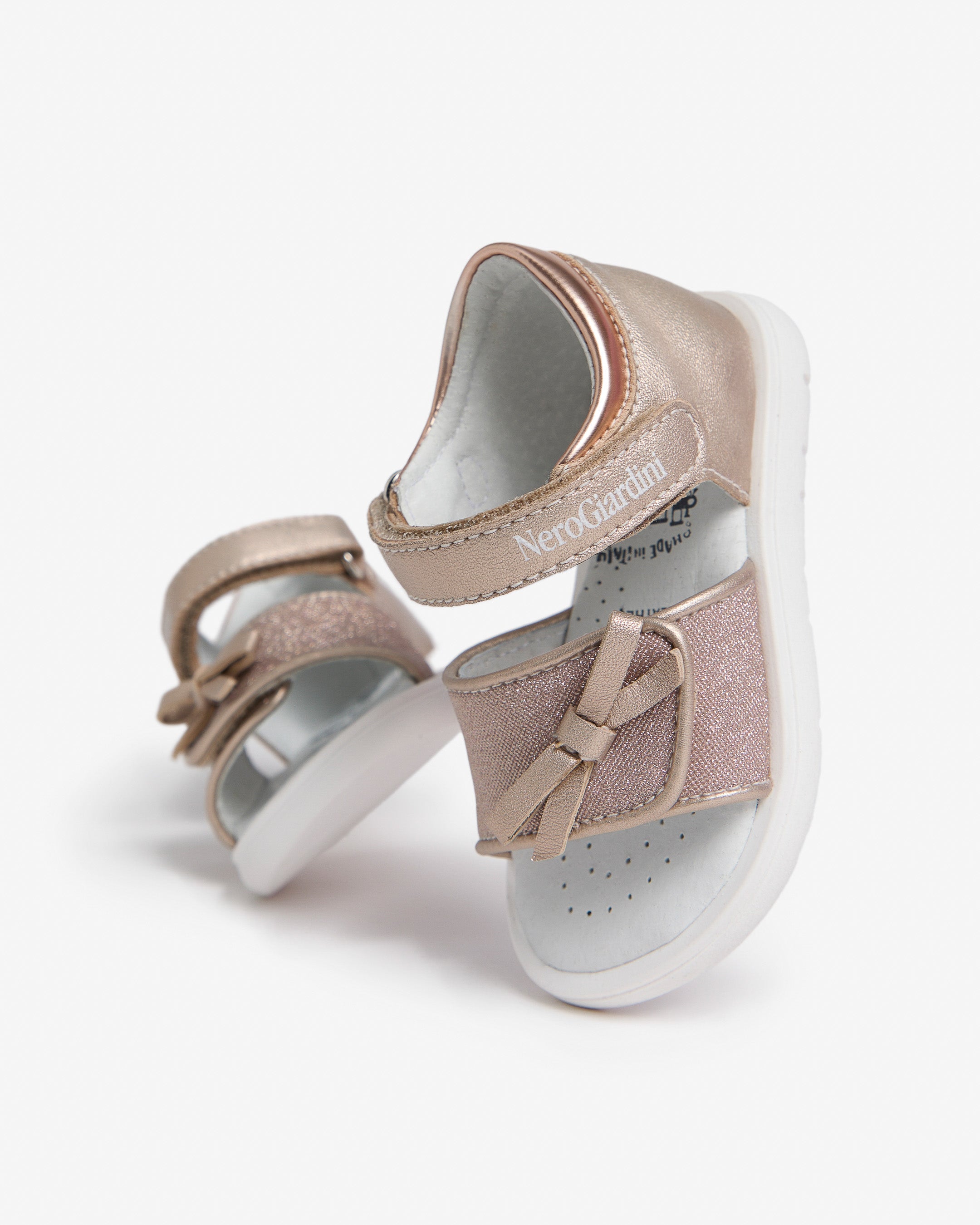 Sandalen Junior voor Meisje in Technisch Materiaal en Leder