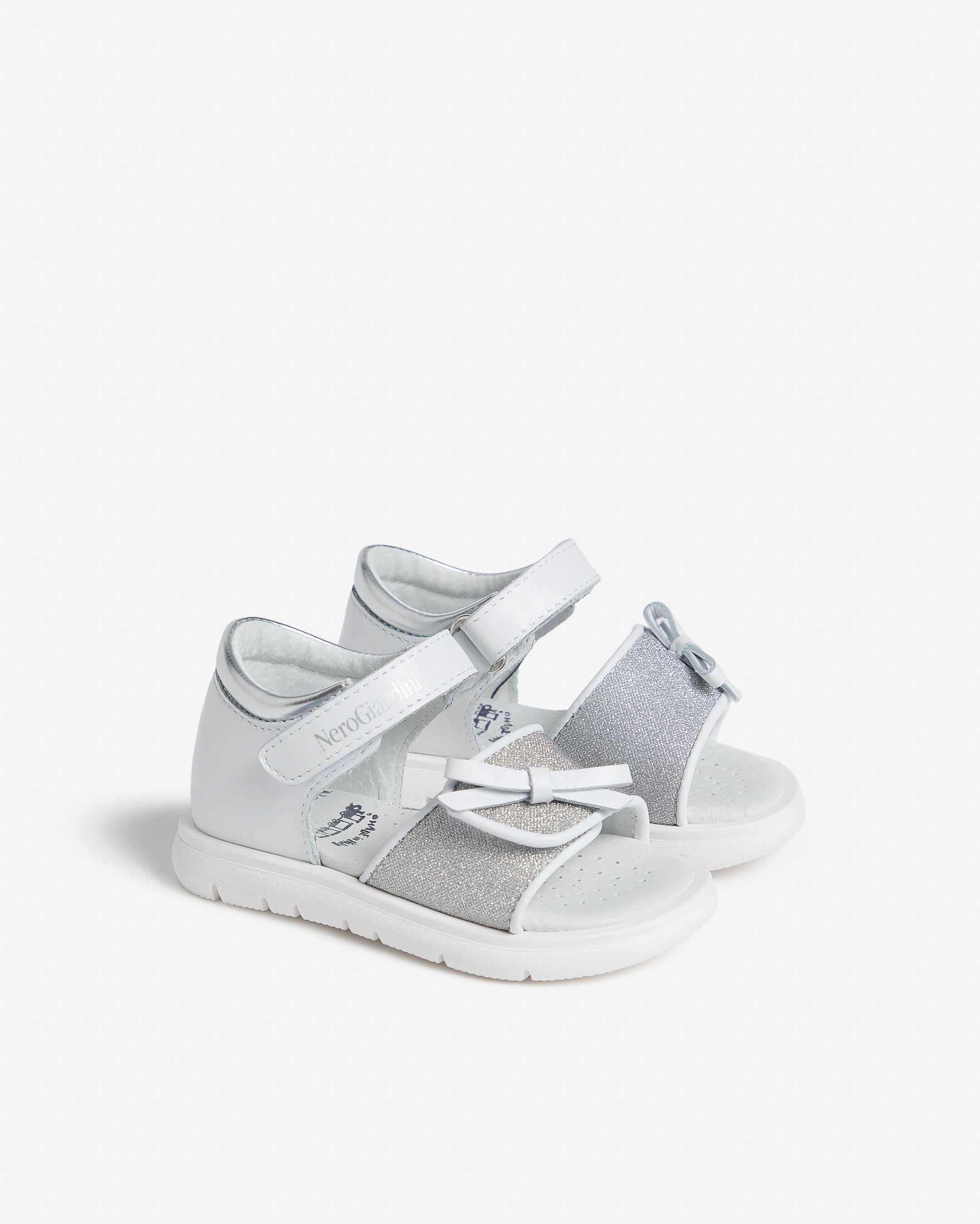 Sandalen Junior voor Meisje in Technisch Materiaal en Leder