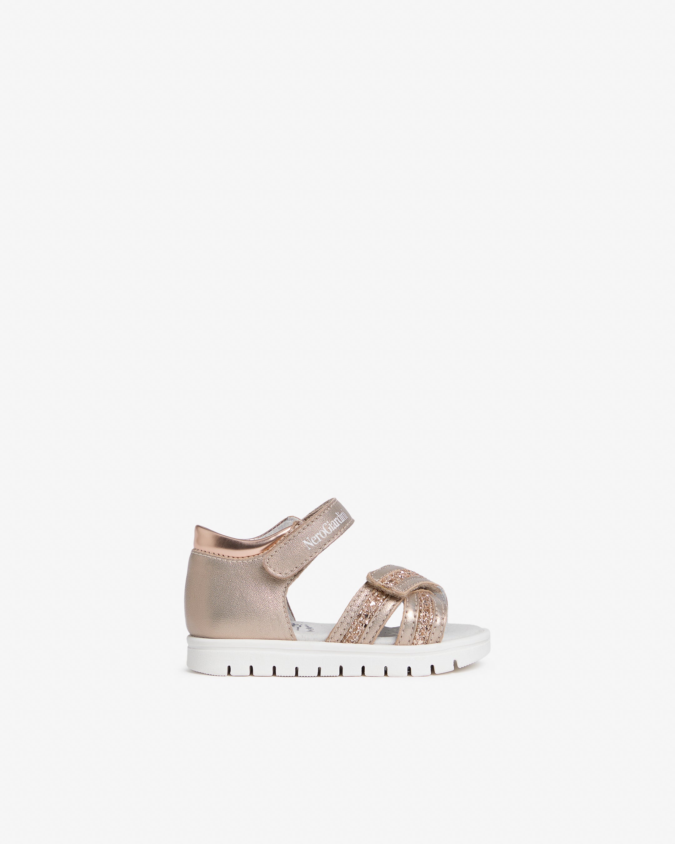 Junior Technical Fabric and Leather Sandals for Girls