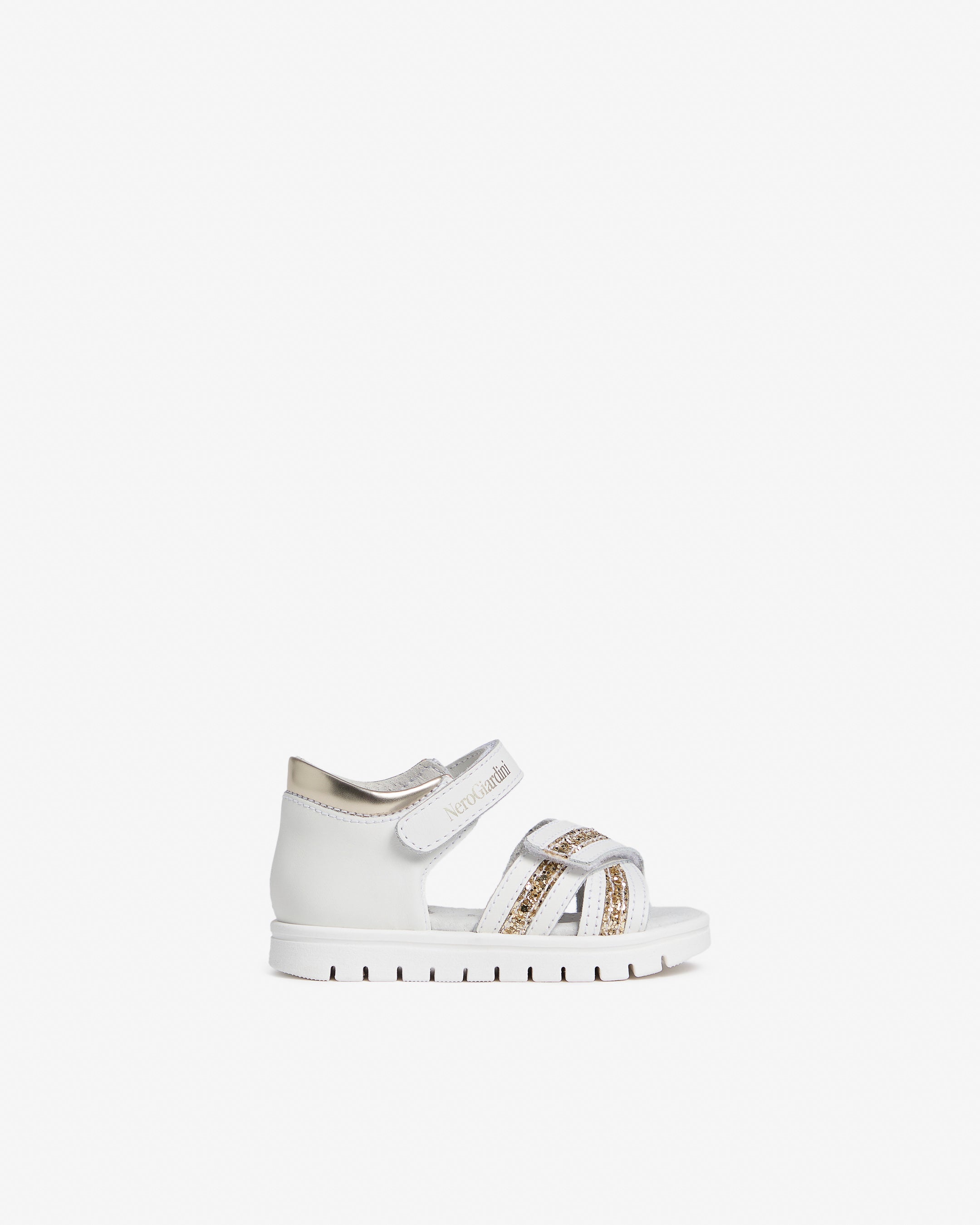 Junior Technical Fabric and Leather Sandals for Girls
