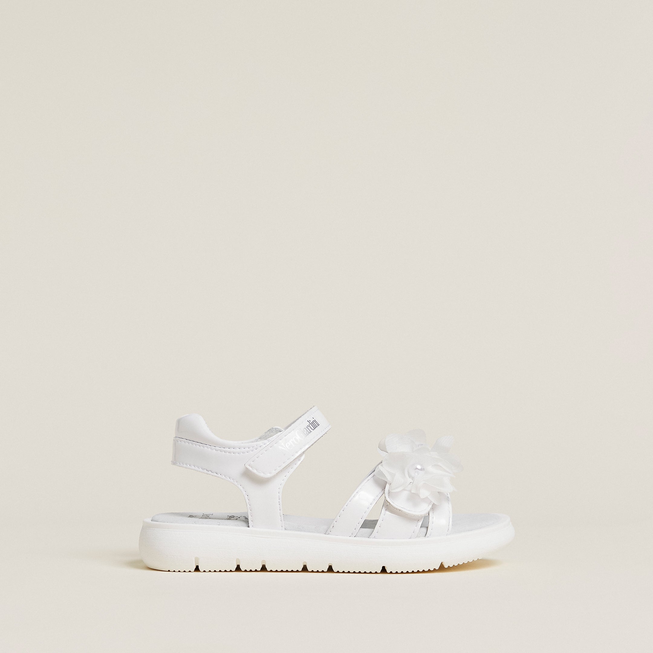 Junior Leather and Technical Fabric Sandals for Girls