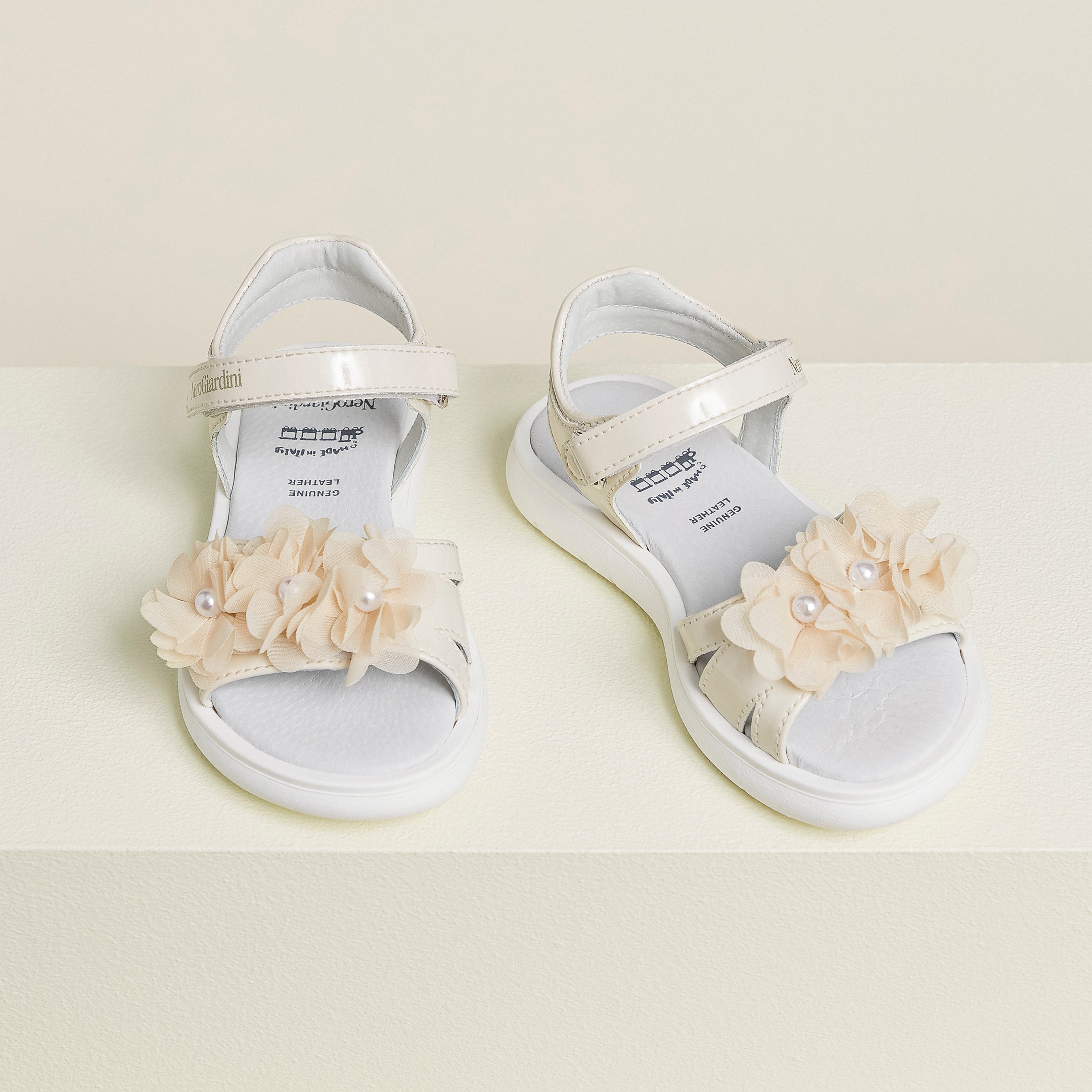 Sandalen Junior voor Meisje in Leder en Technisch Materiaal