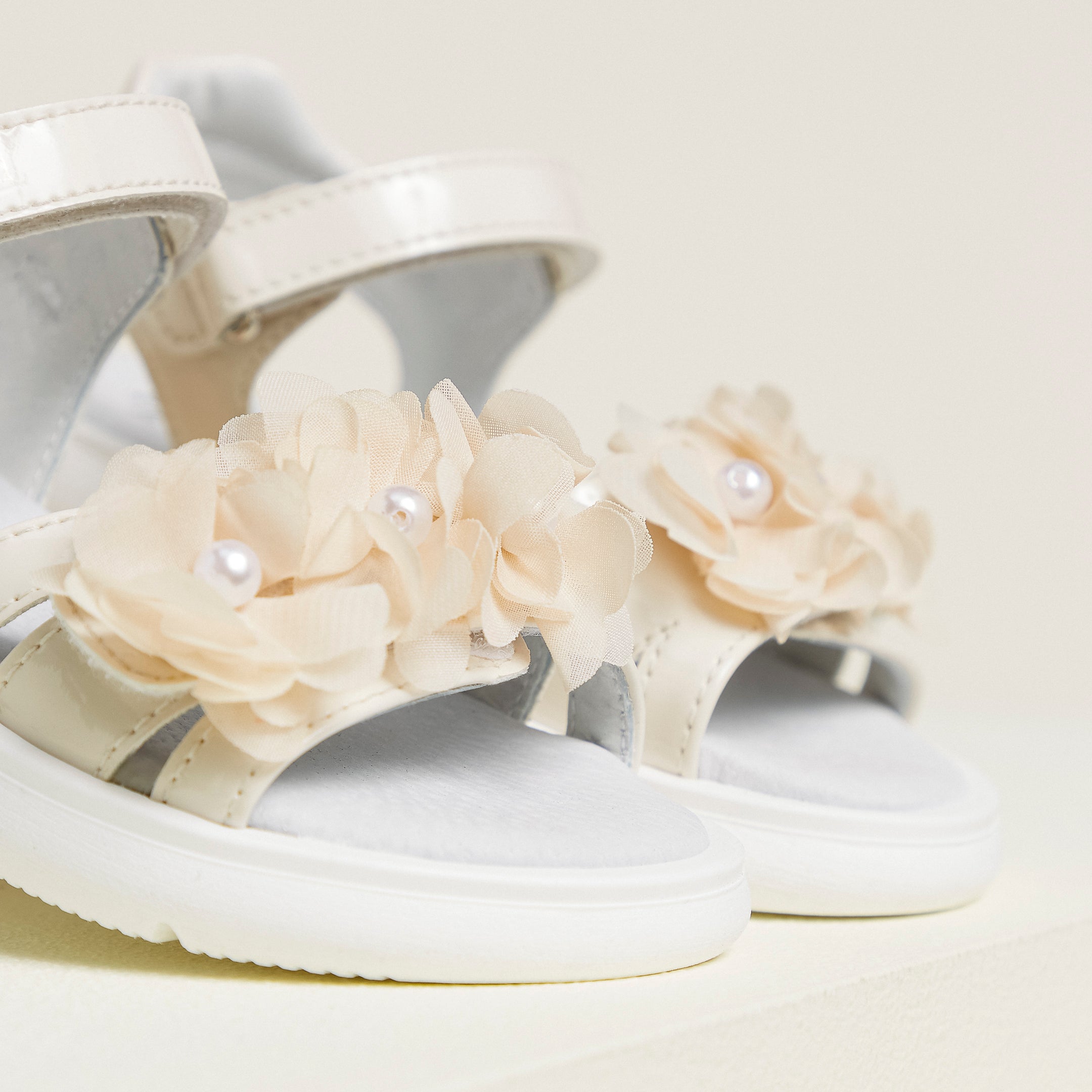 Sandalen Junior voor Meisje in Leder en Technisch Materiaal