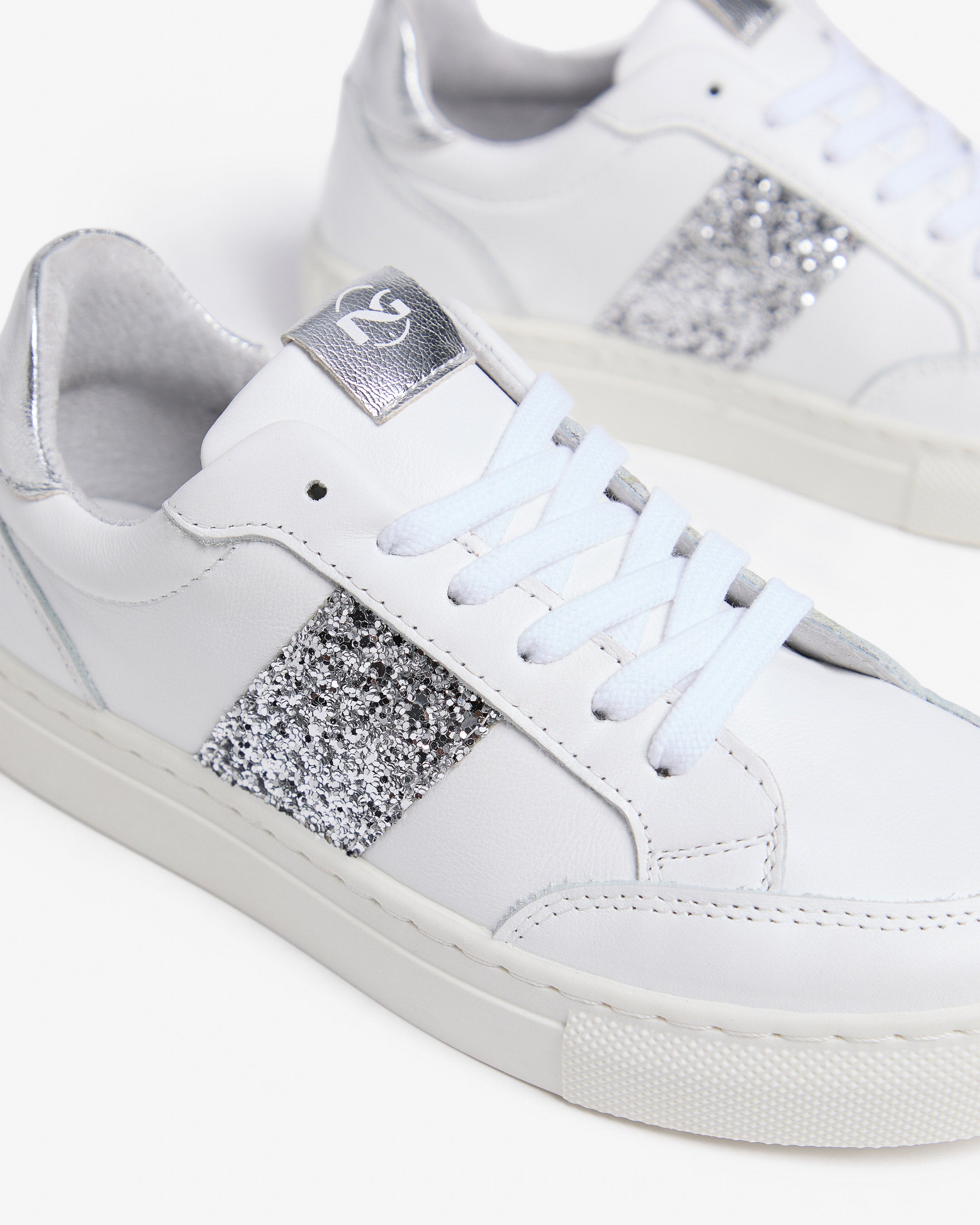 Sneakers Teen pour Fille en Cuir et Matière Technique