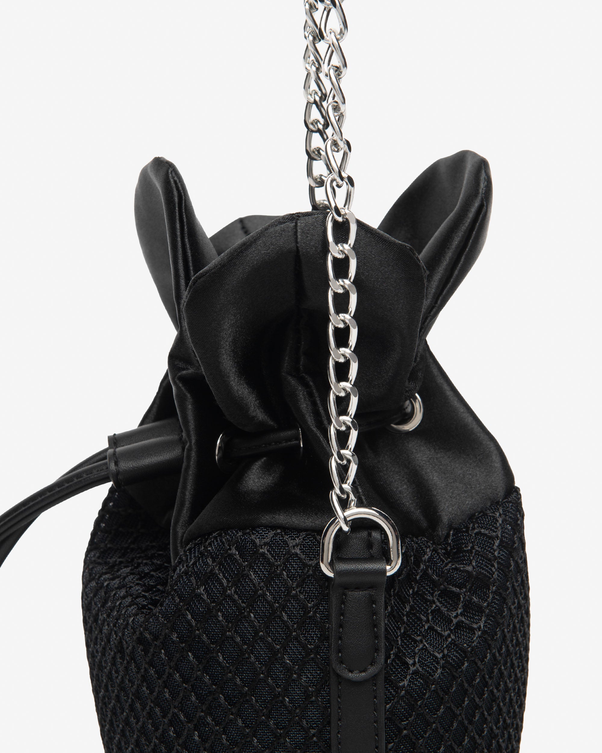 Women's technical fabric bucket bag