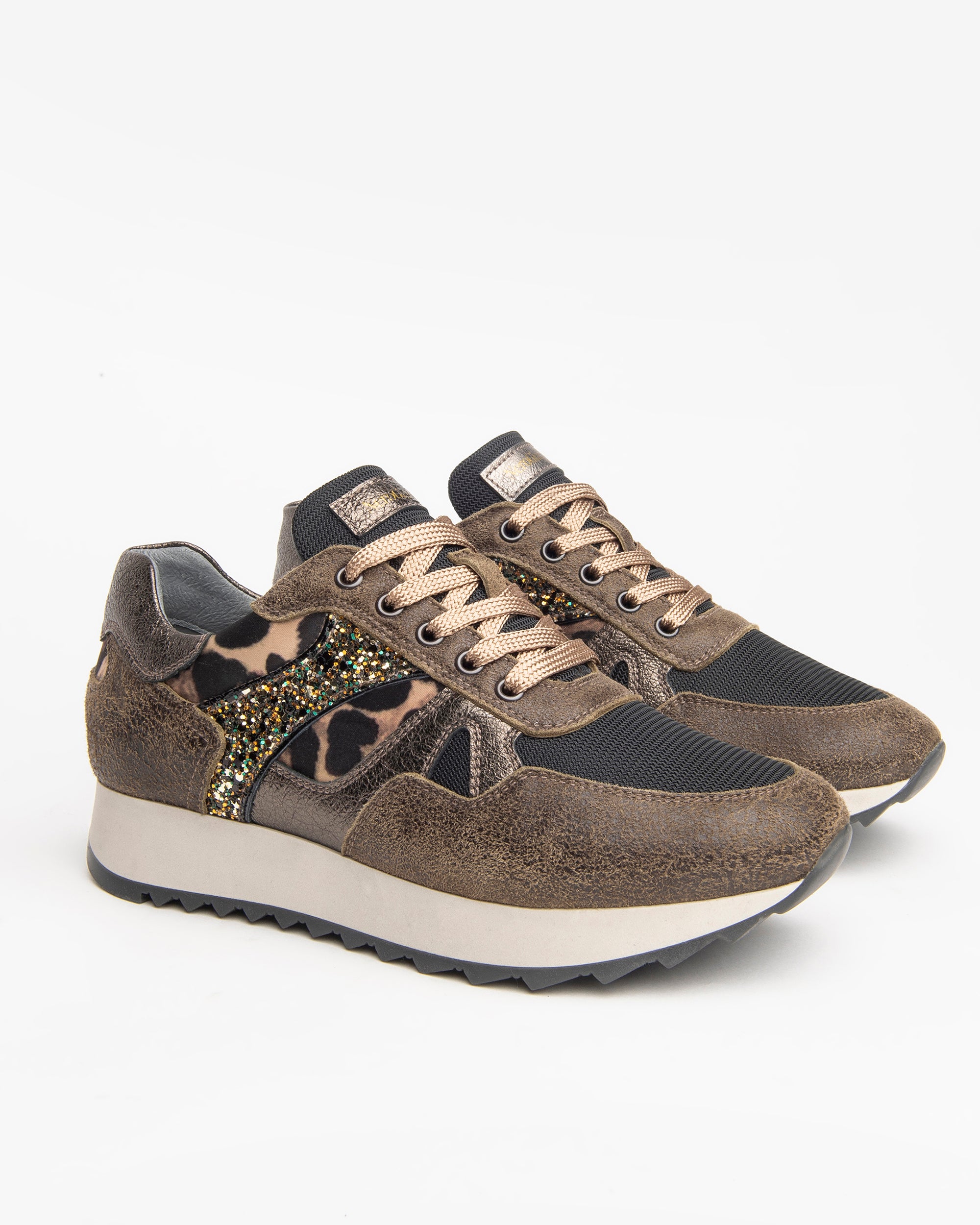 Women’s Suede and Patent Leather Sneakers