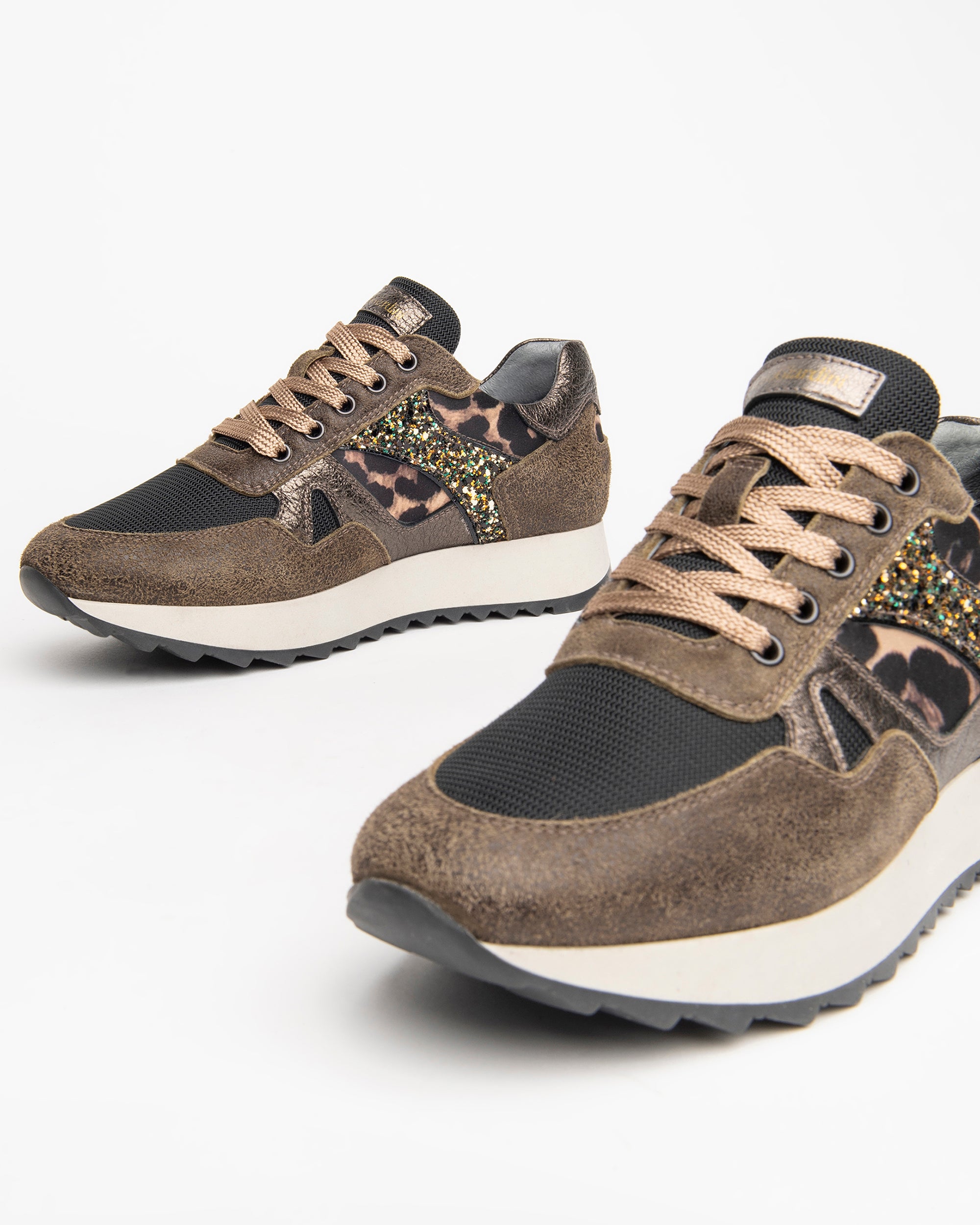 Women’s Suede and Patent Leather Sneakers