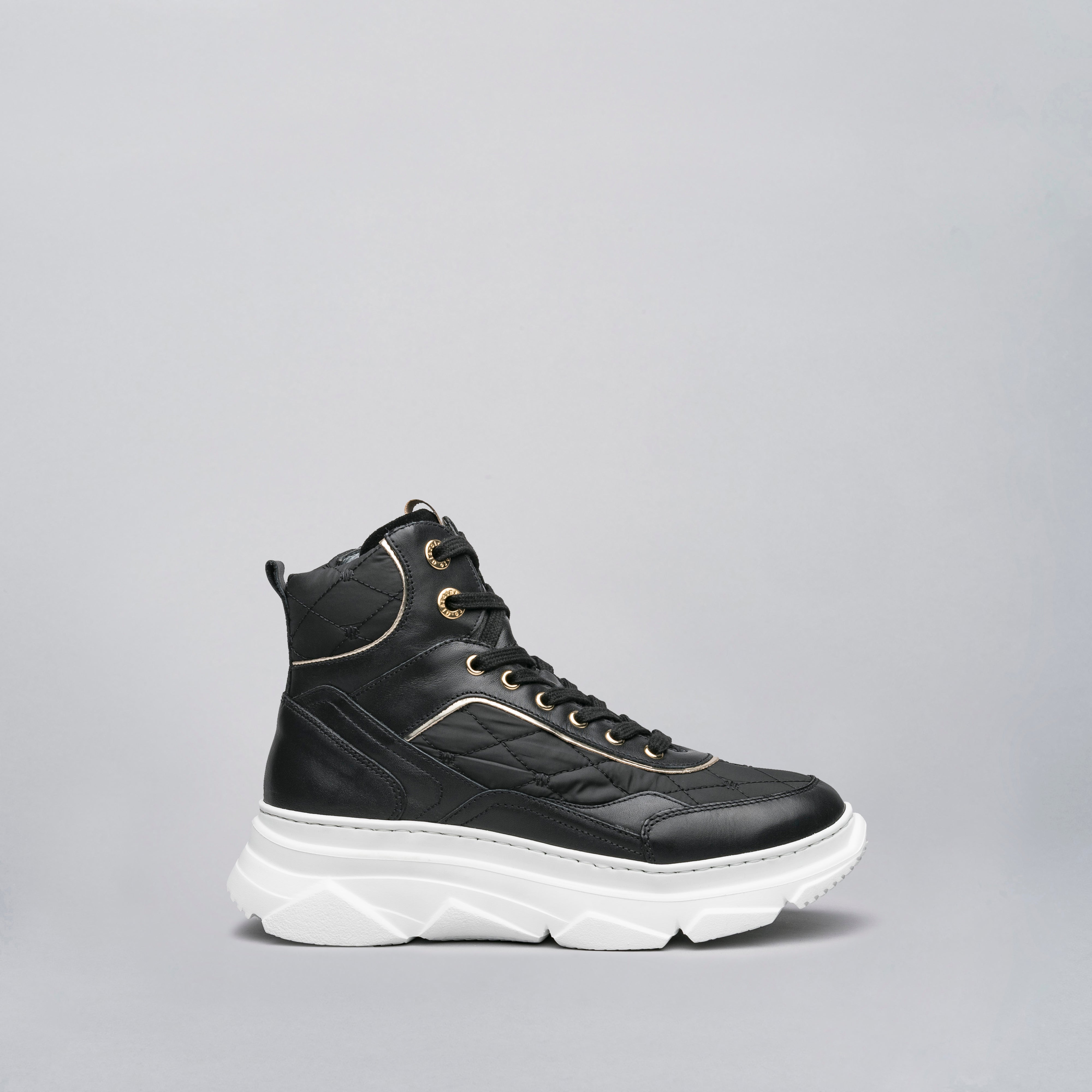 Sneakers Alte Donna in Pelle e Camoscio