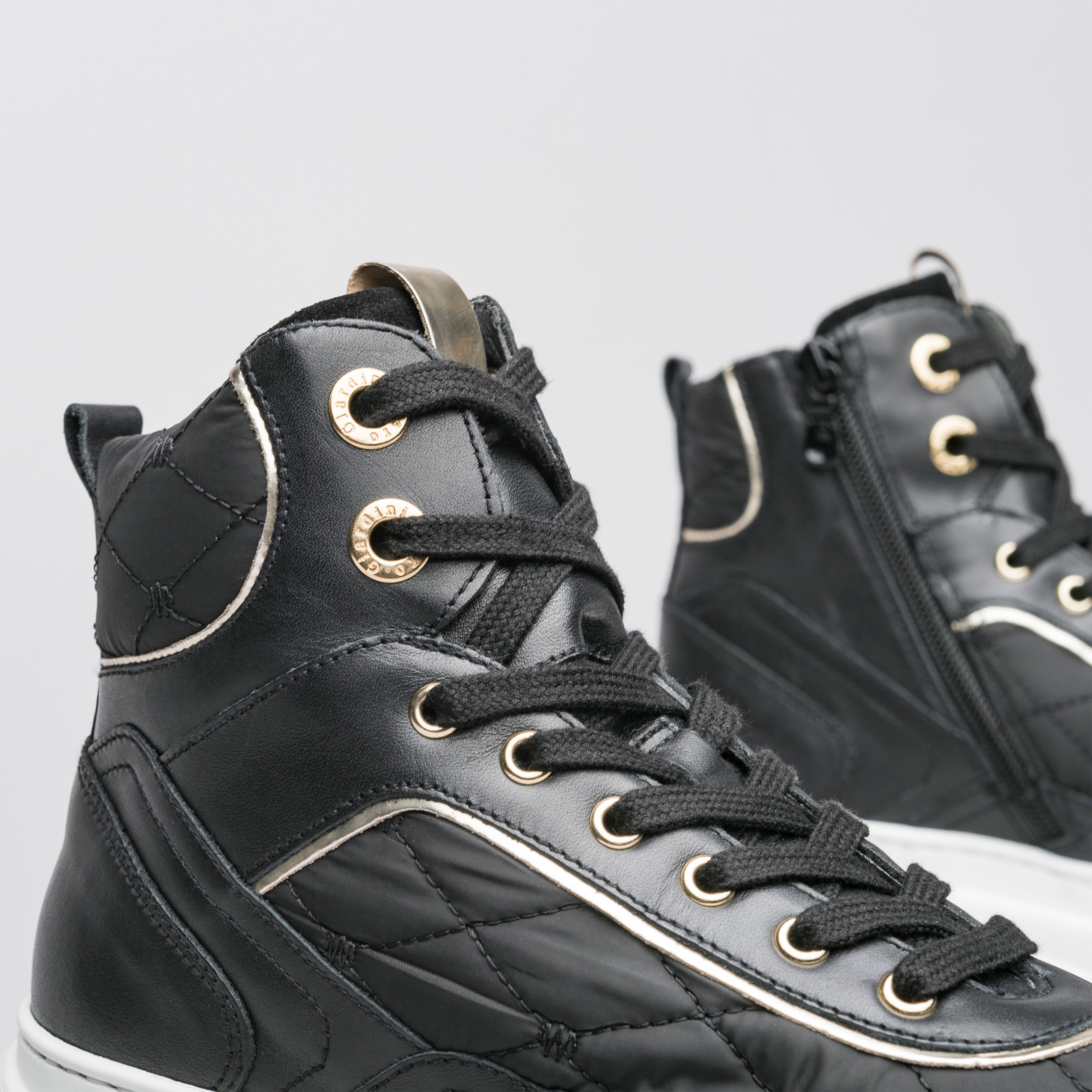 Sneakers Alte Donna in Pelle e Camoscio