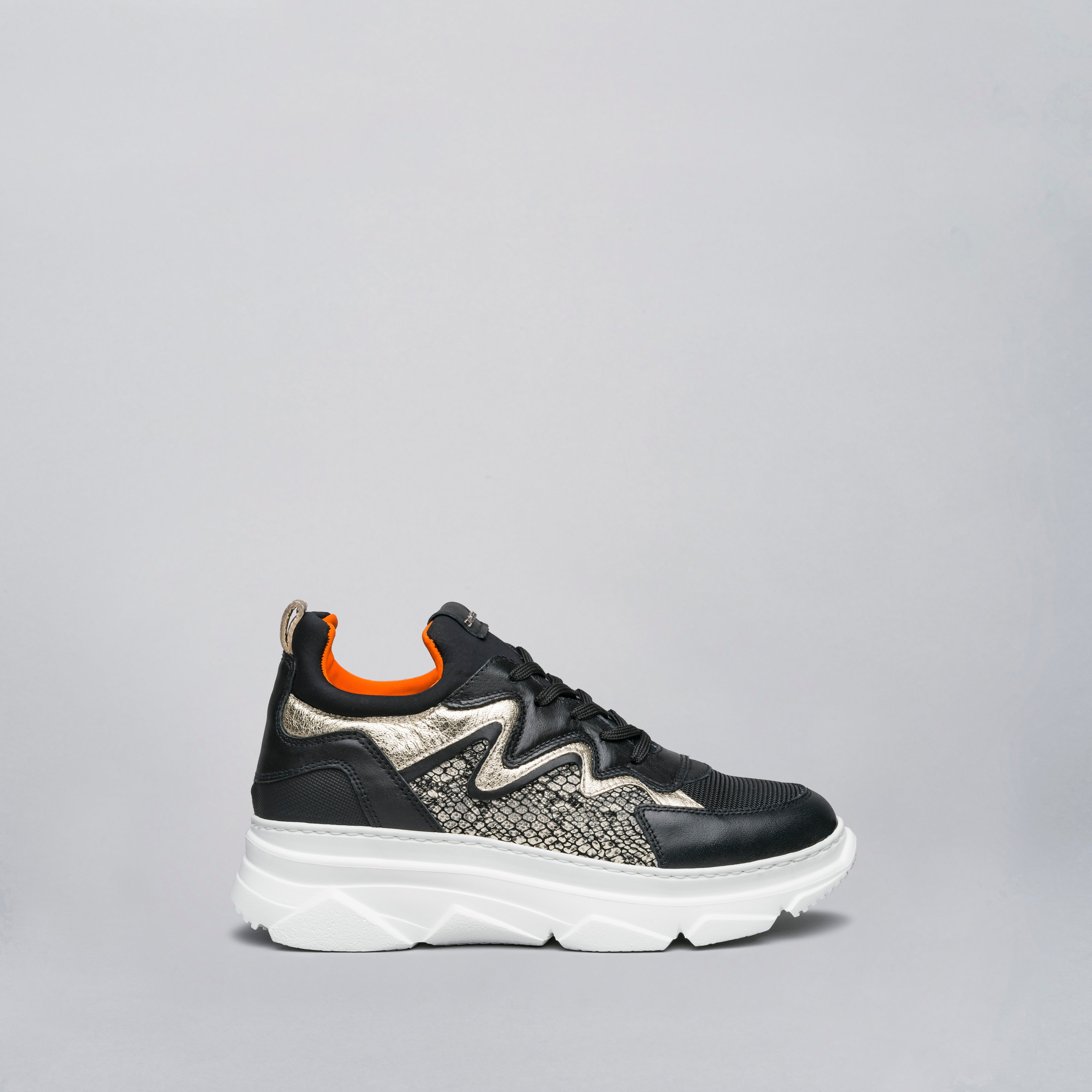 Sneakers Donna in Pelle e Materiale Tecnico