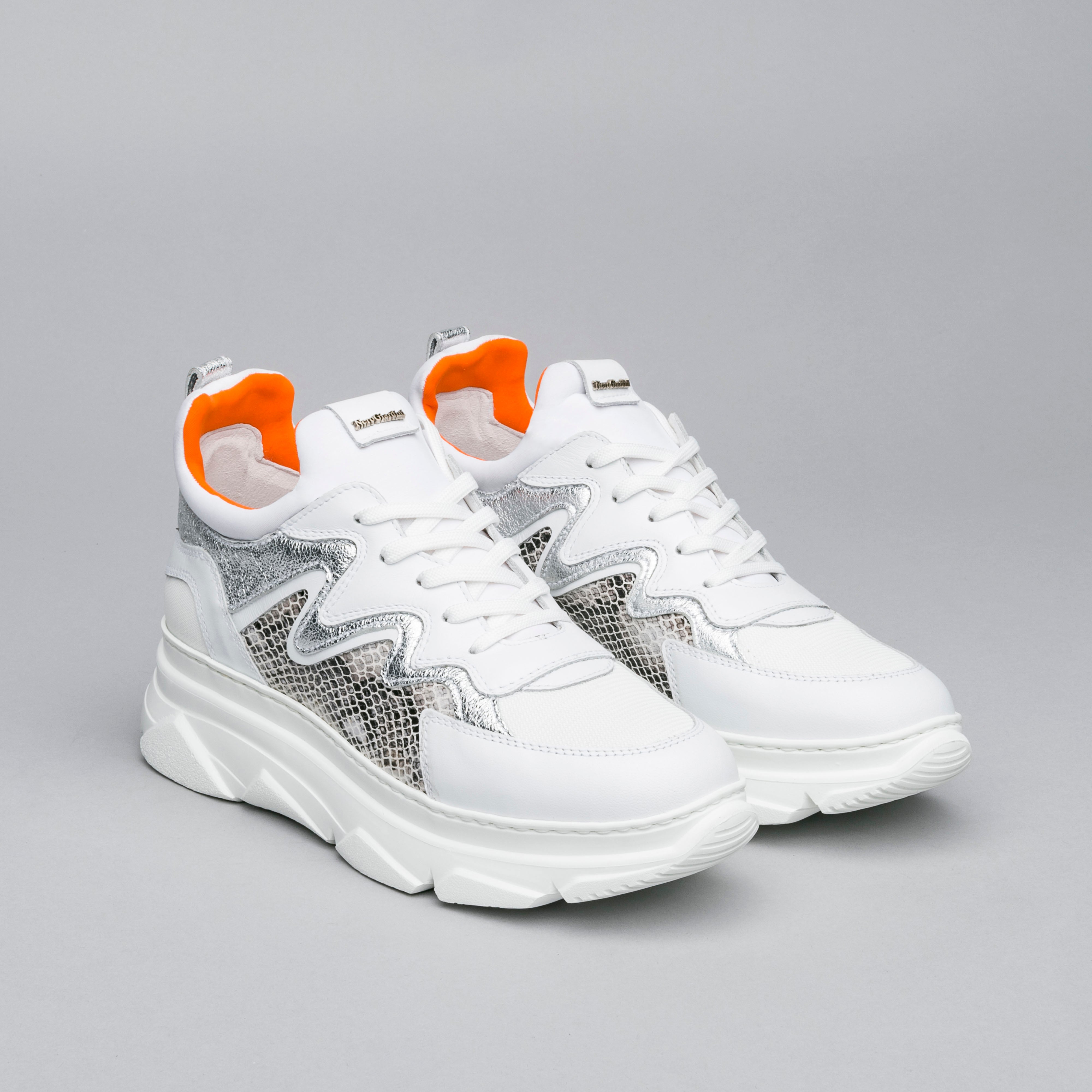 Sneakers Donna in Pelle e Materiale Tecnico
