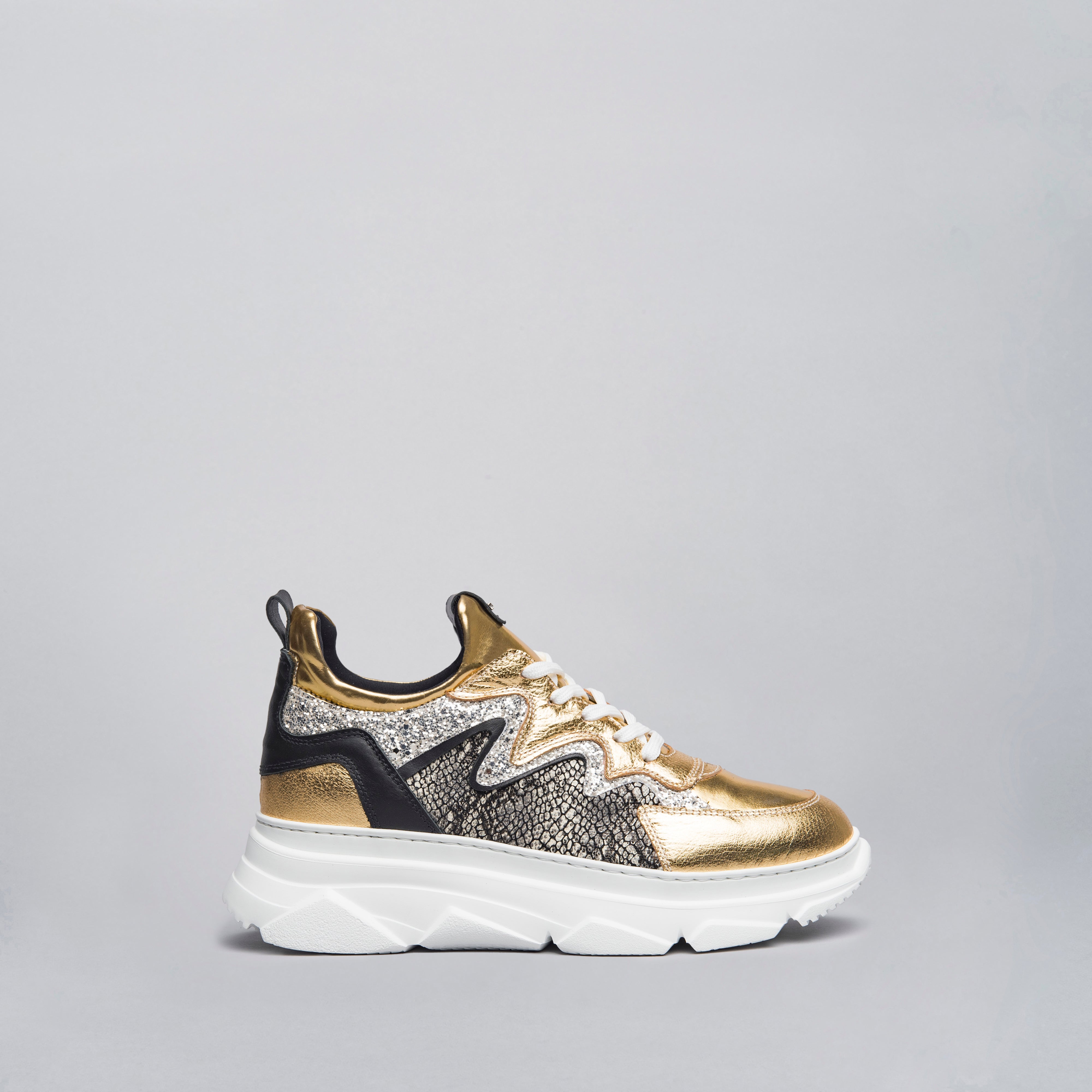 Sneakers Donna in Pelle e Materiale Tecnico