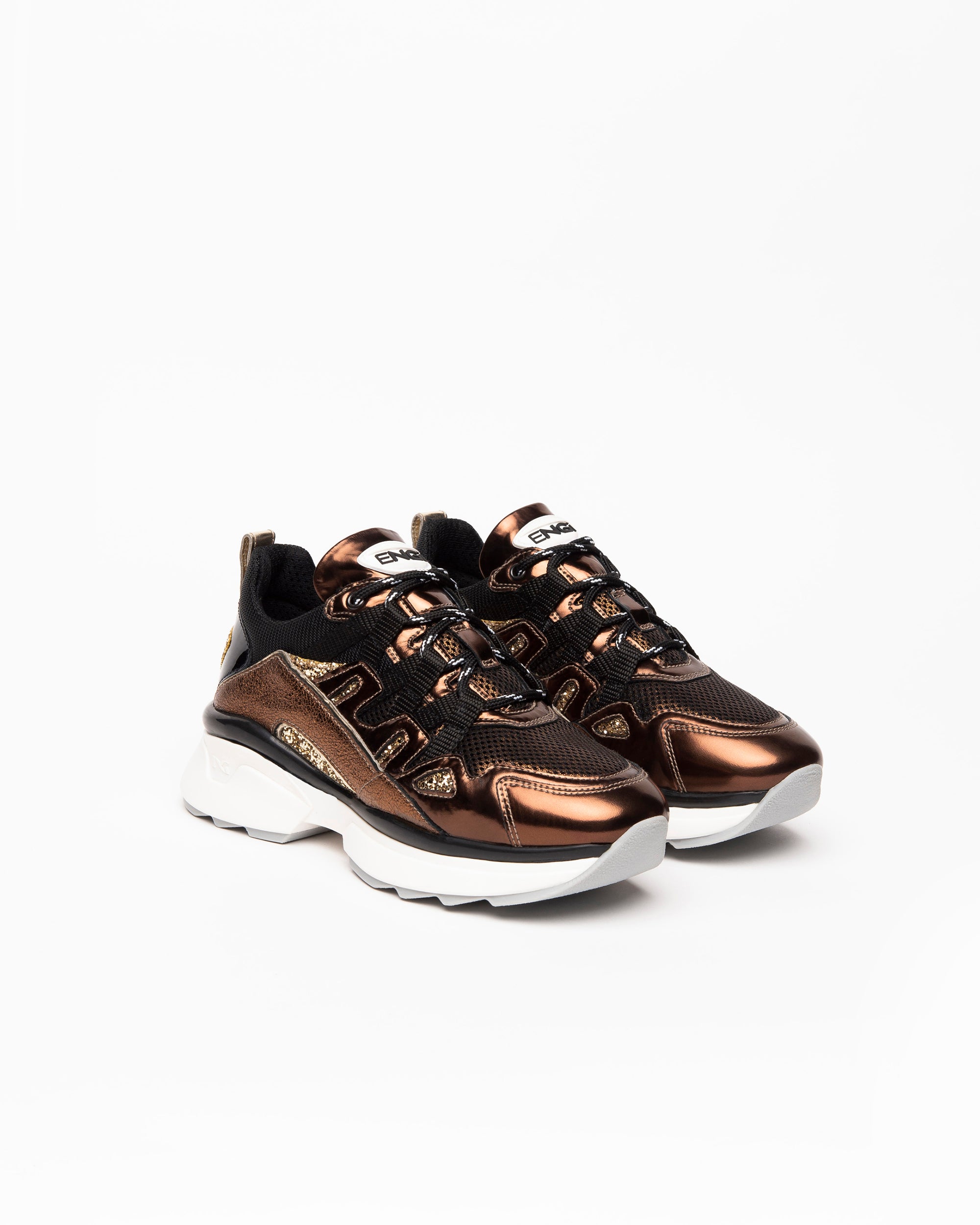 Sneakers Donna in Pelle e Materiale Tecnico