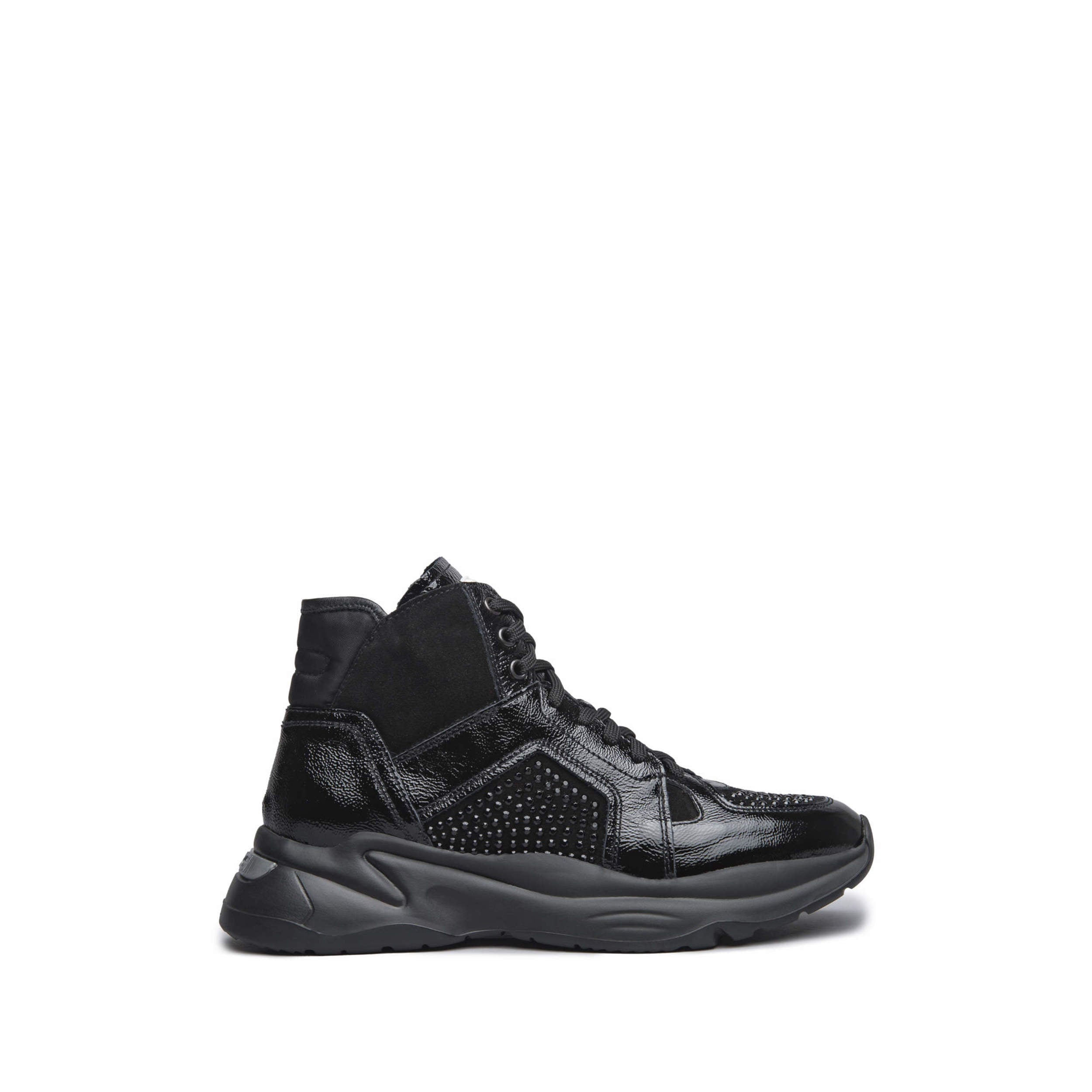Sneakers Alte Donna in Pelle e Camoscio