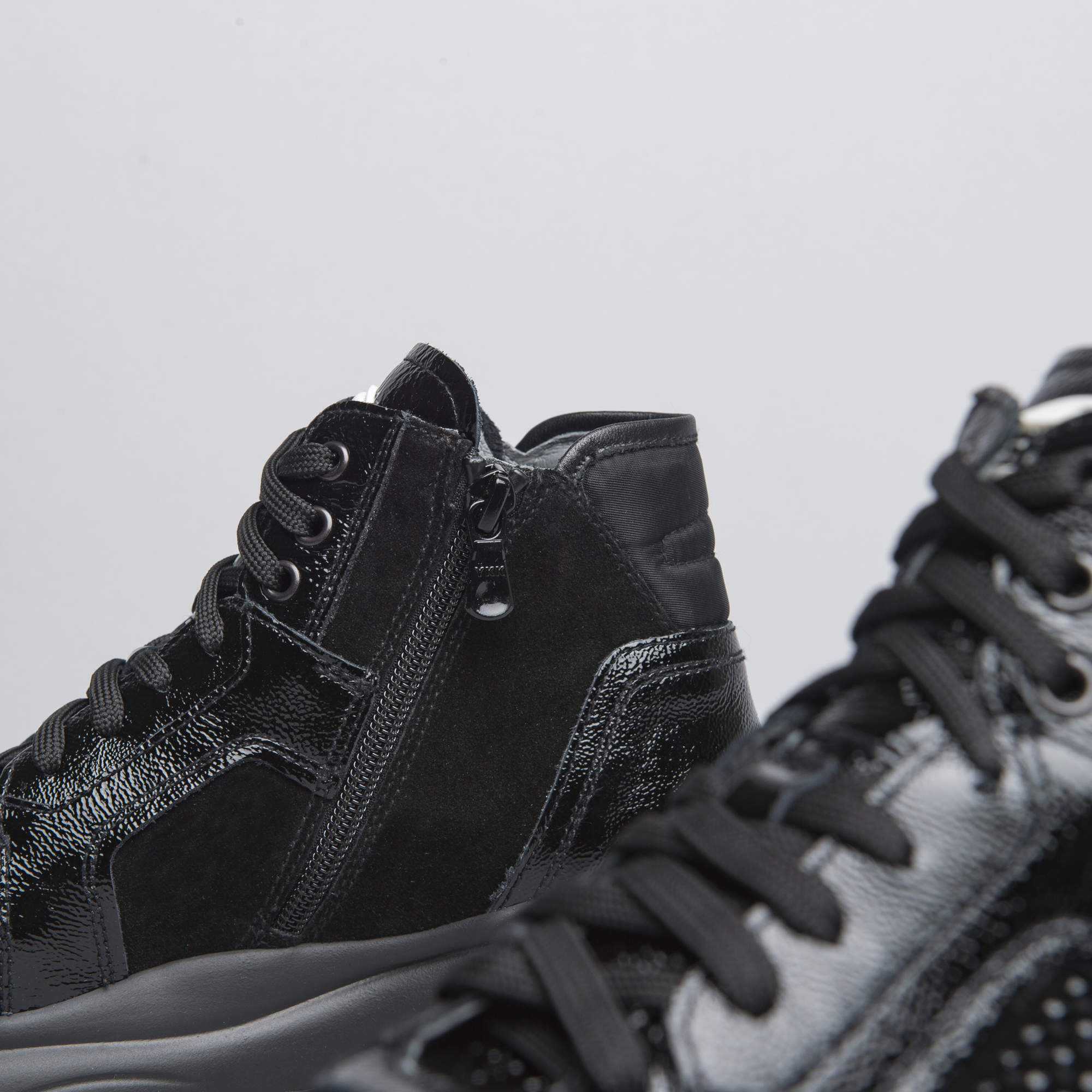 Sneakers Alte Donna in Pelle e Camoscio