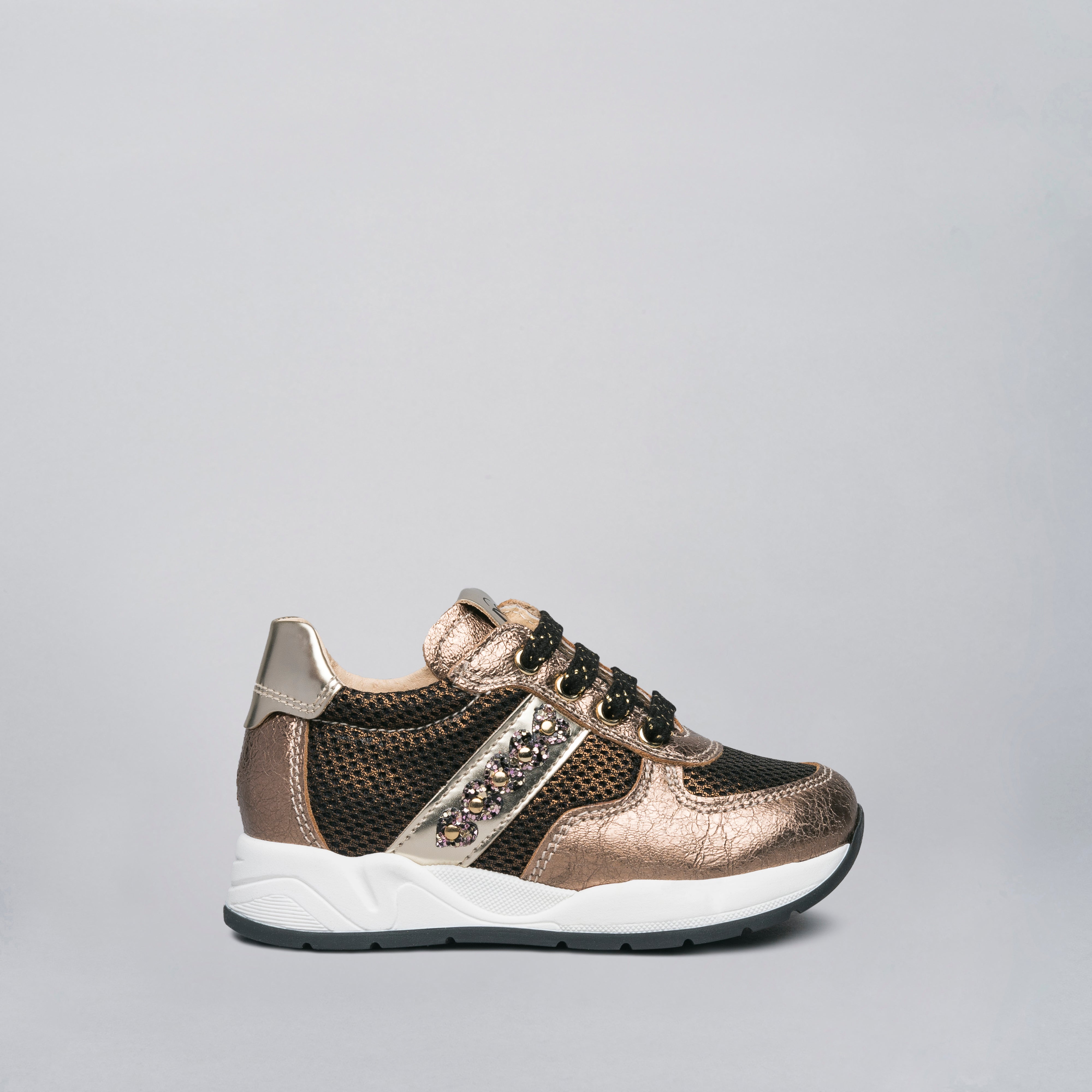 Sneakers Junior da Bambina in Pelle e Tela
