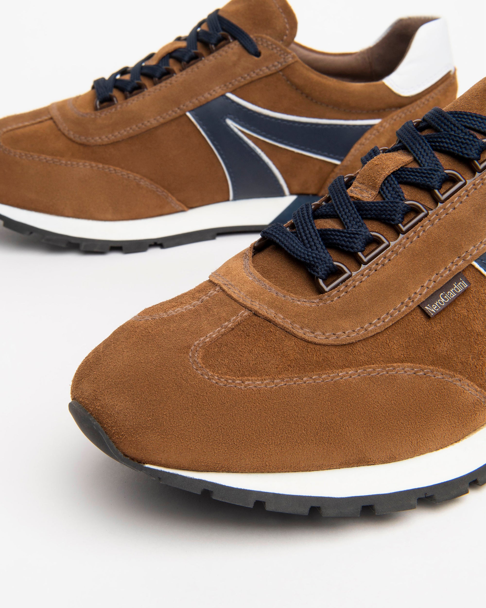 Sneakers Homme en Cuir Velours