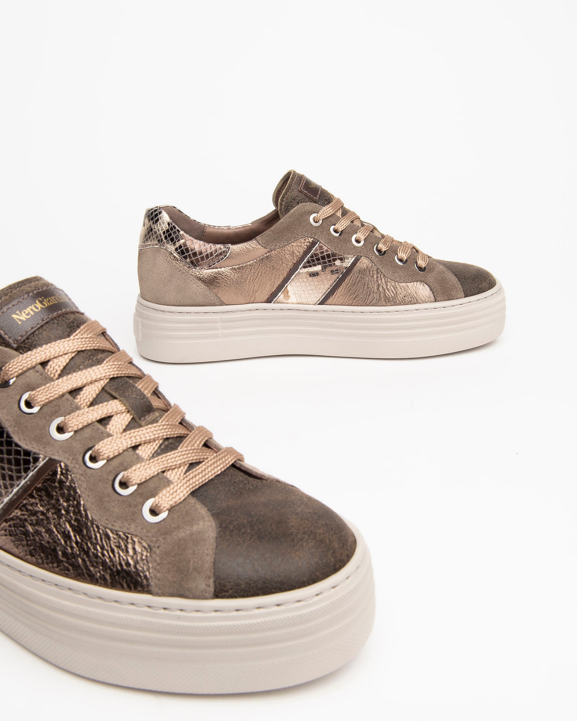 Sneakers Donna in Pelle e Camoscio