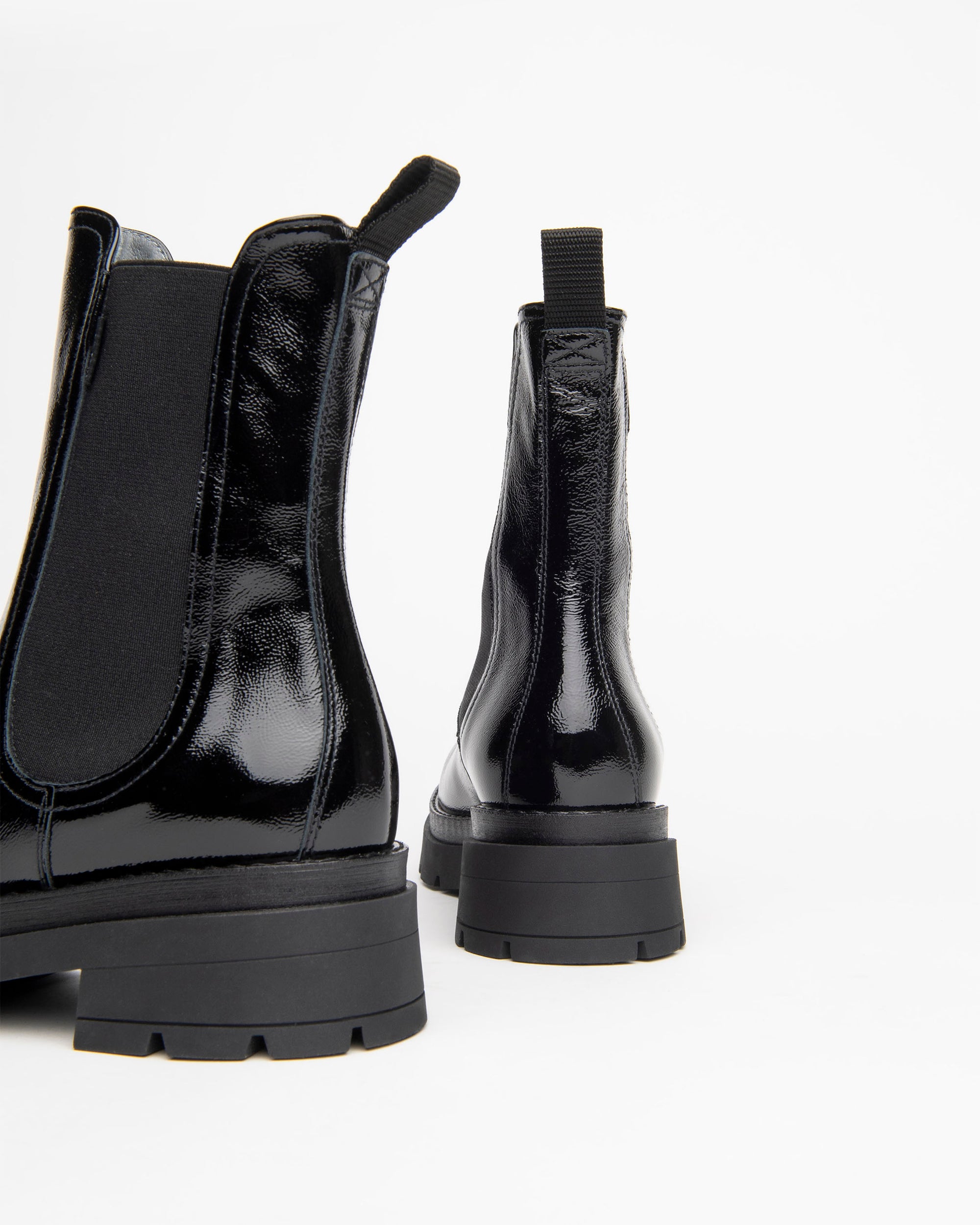 Women’s Patent Chelsea Boots
