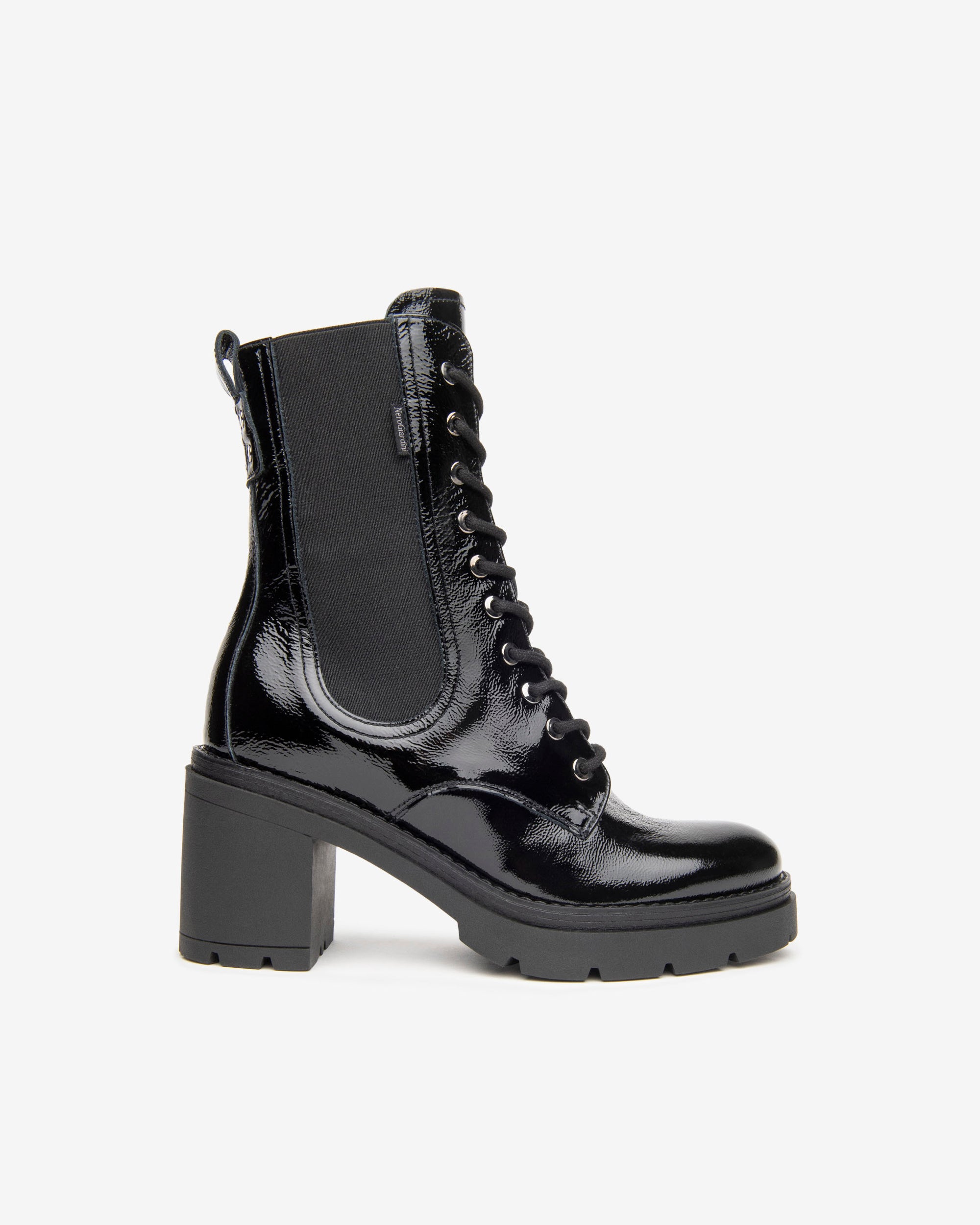 Women’s Patent Combat Boots