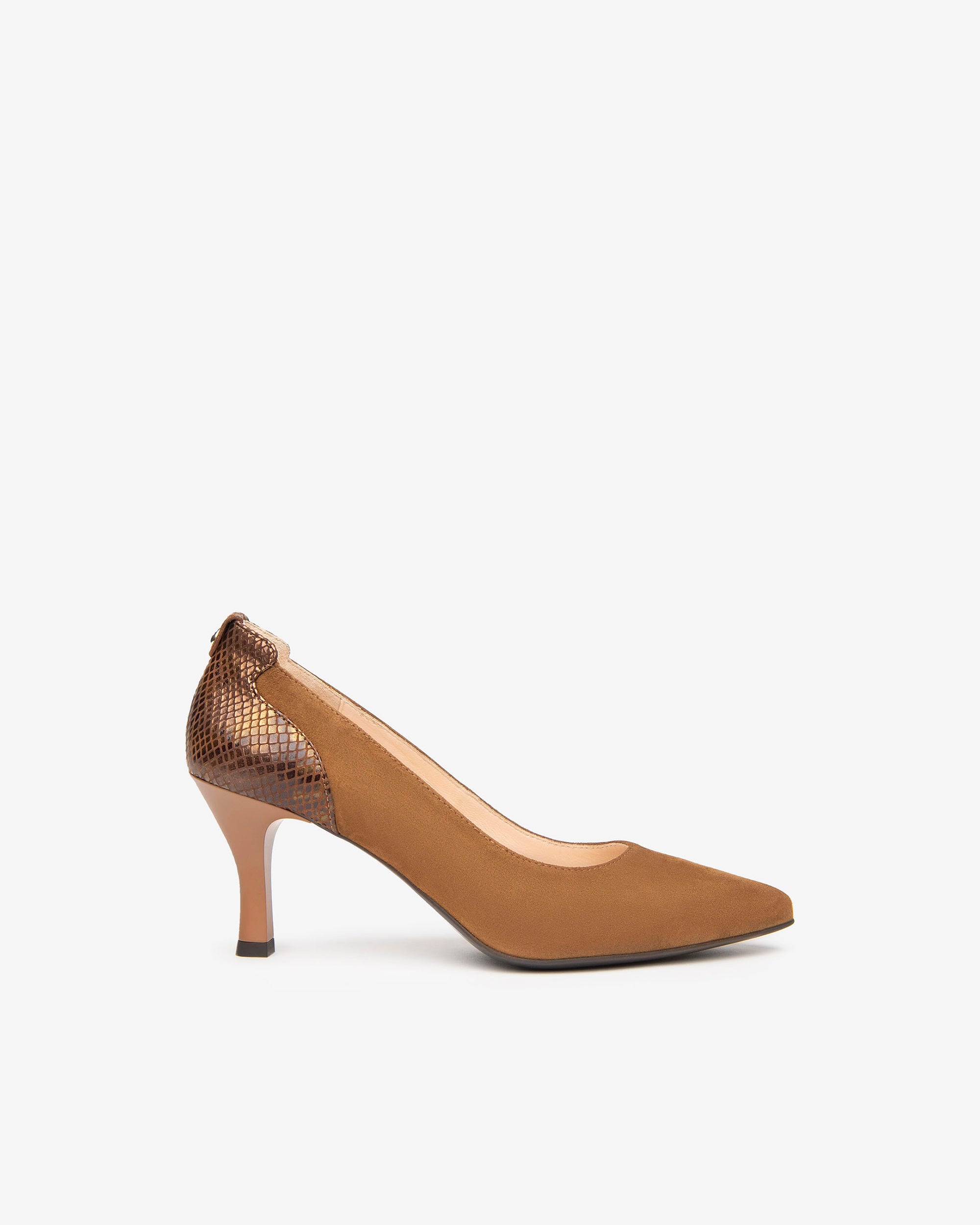 Décolleté Donna in Pelle e Camoscio