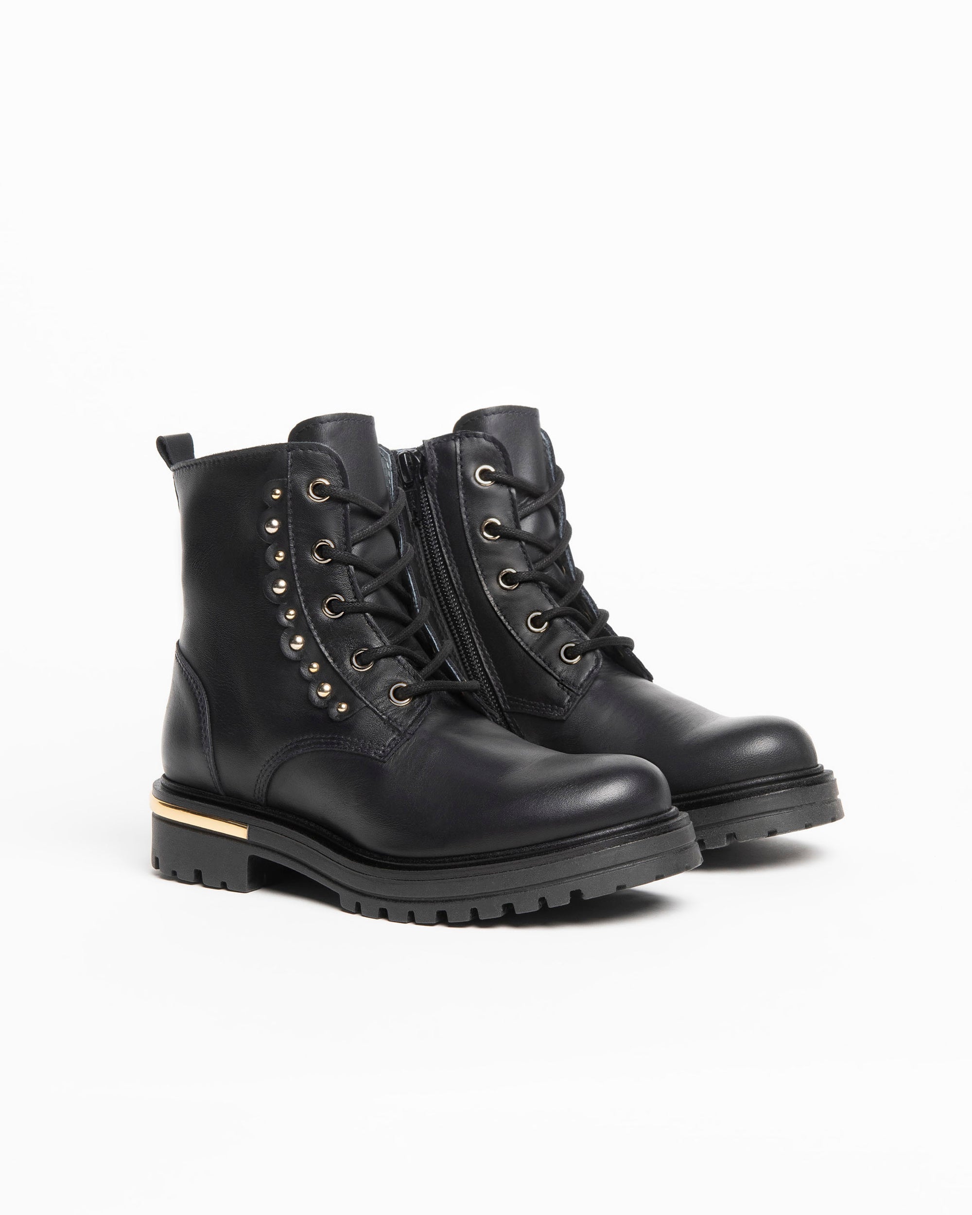 Biker-Boots für Teens / Mädchen aus Leder