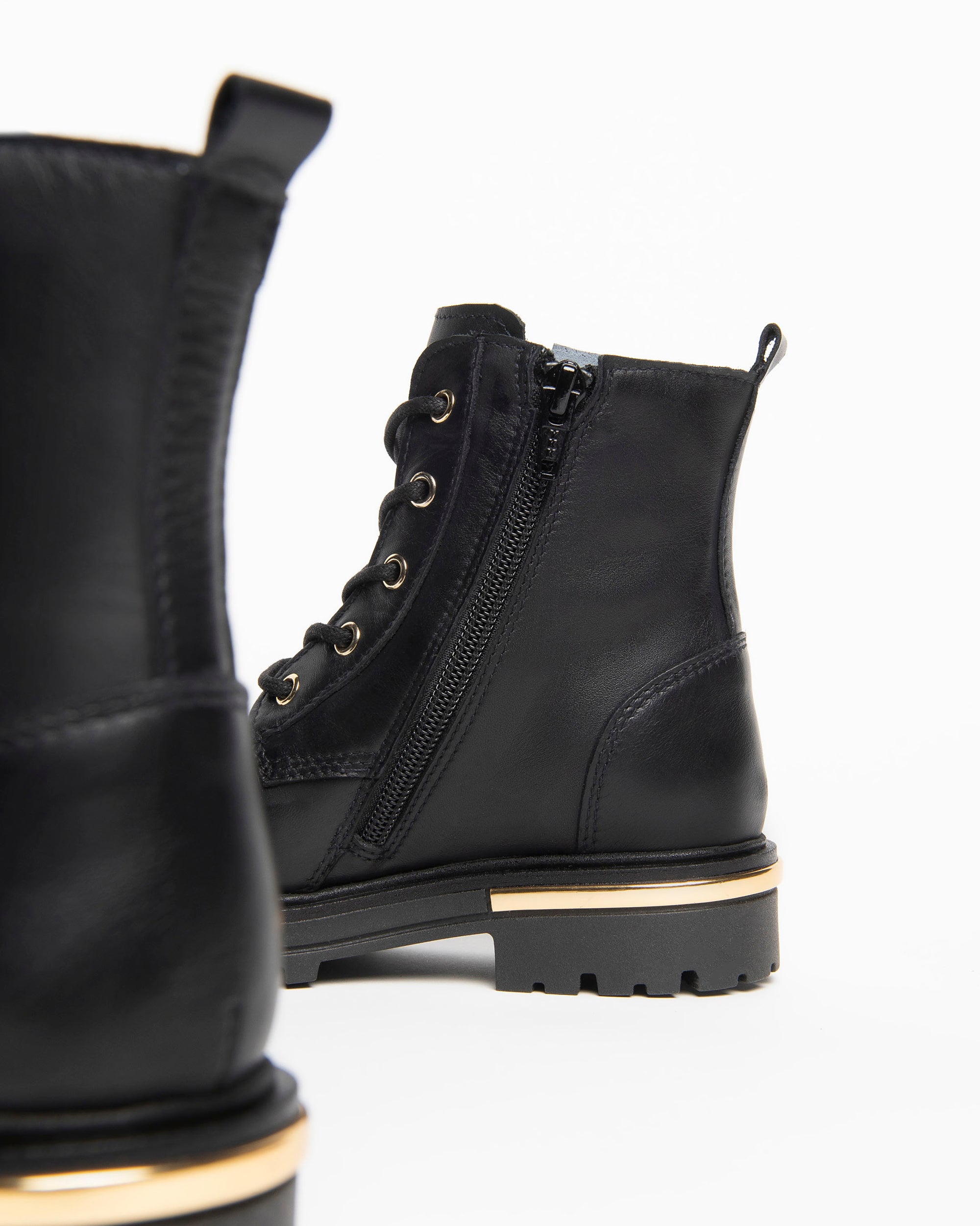 Biker-Boots für Teens / Mädchen aus Leder
