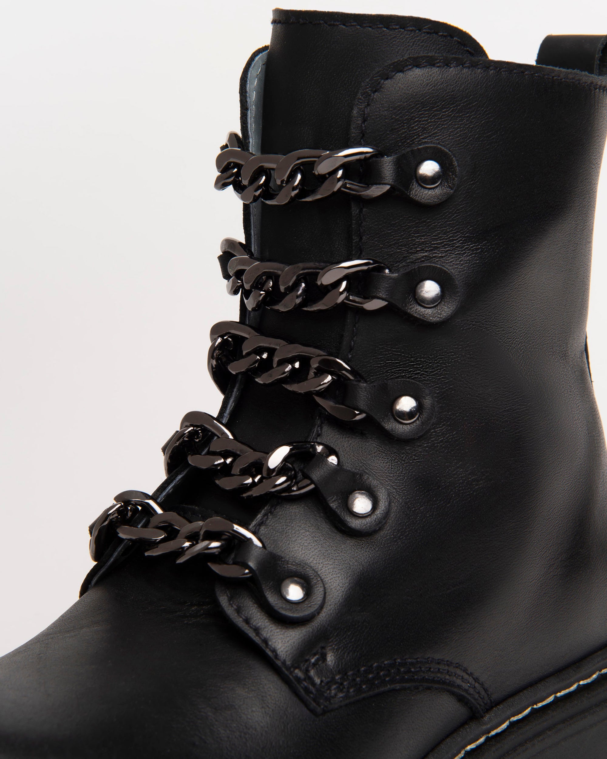 Veterboots Teen voor Tienermeisje in Leder