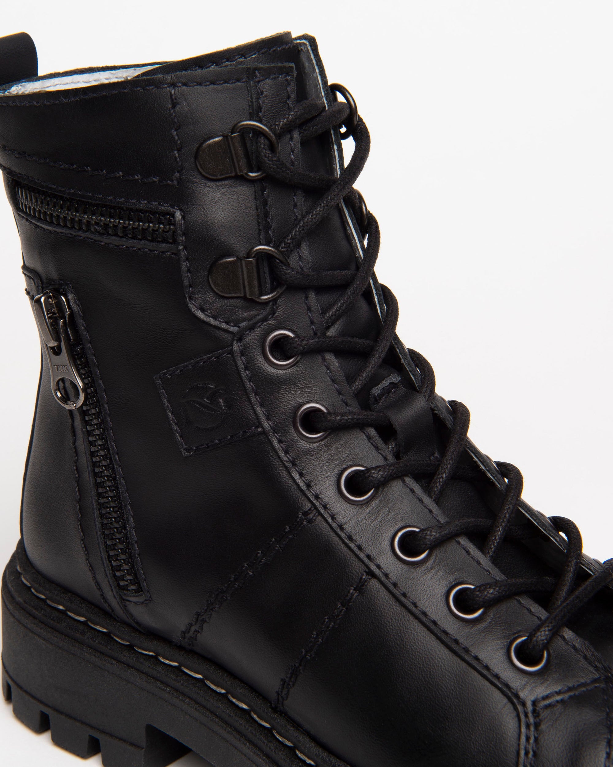 Botas militares Teen de Chica de Piel