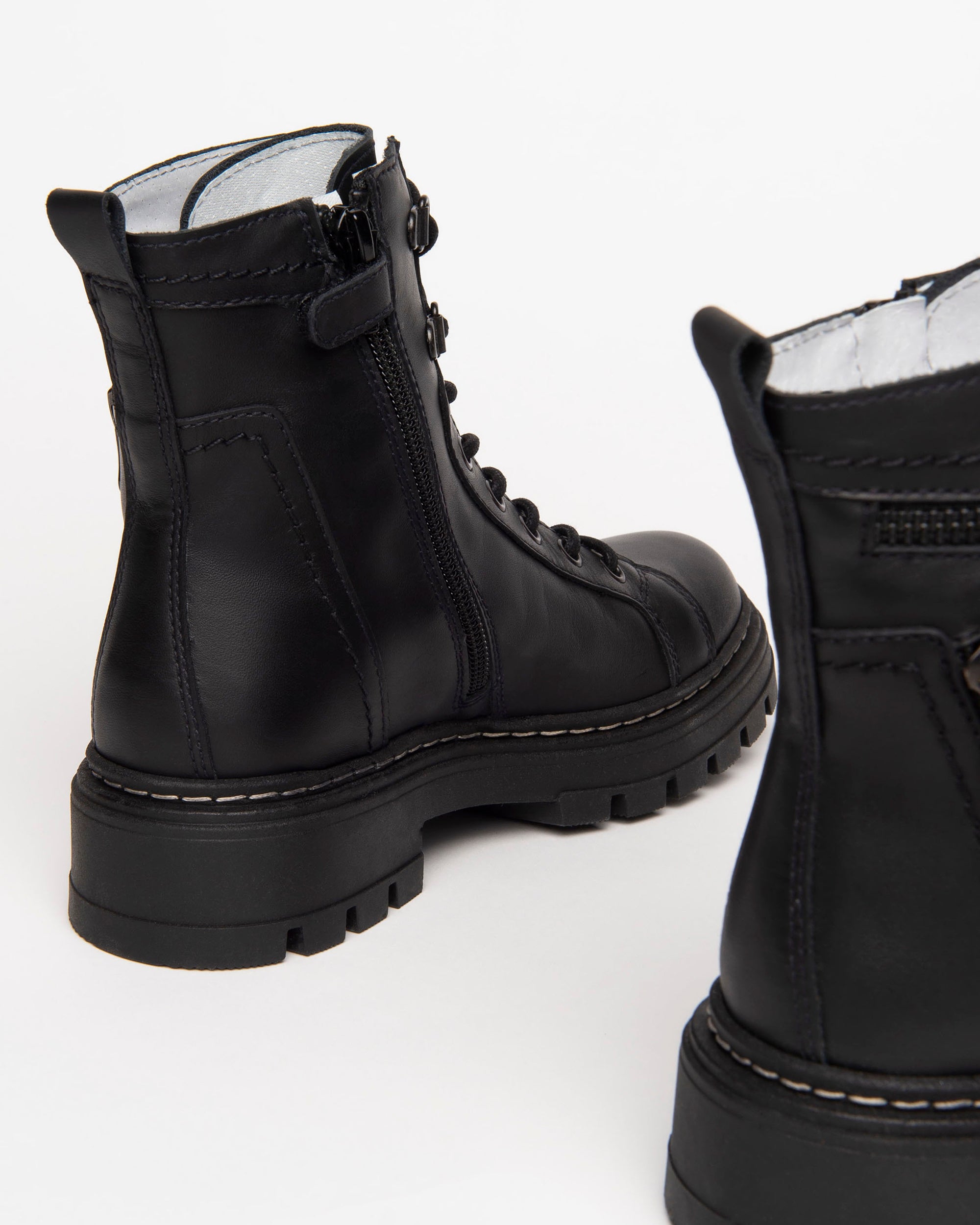 Botas militares Teen de Chica de Piel