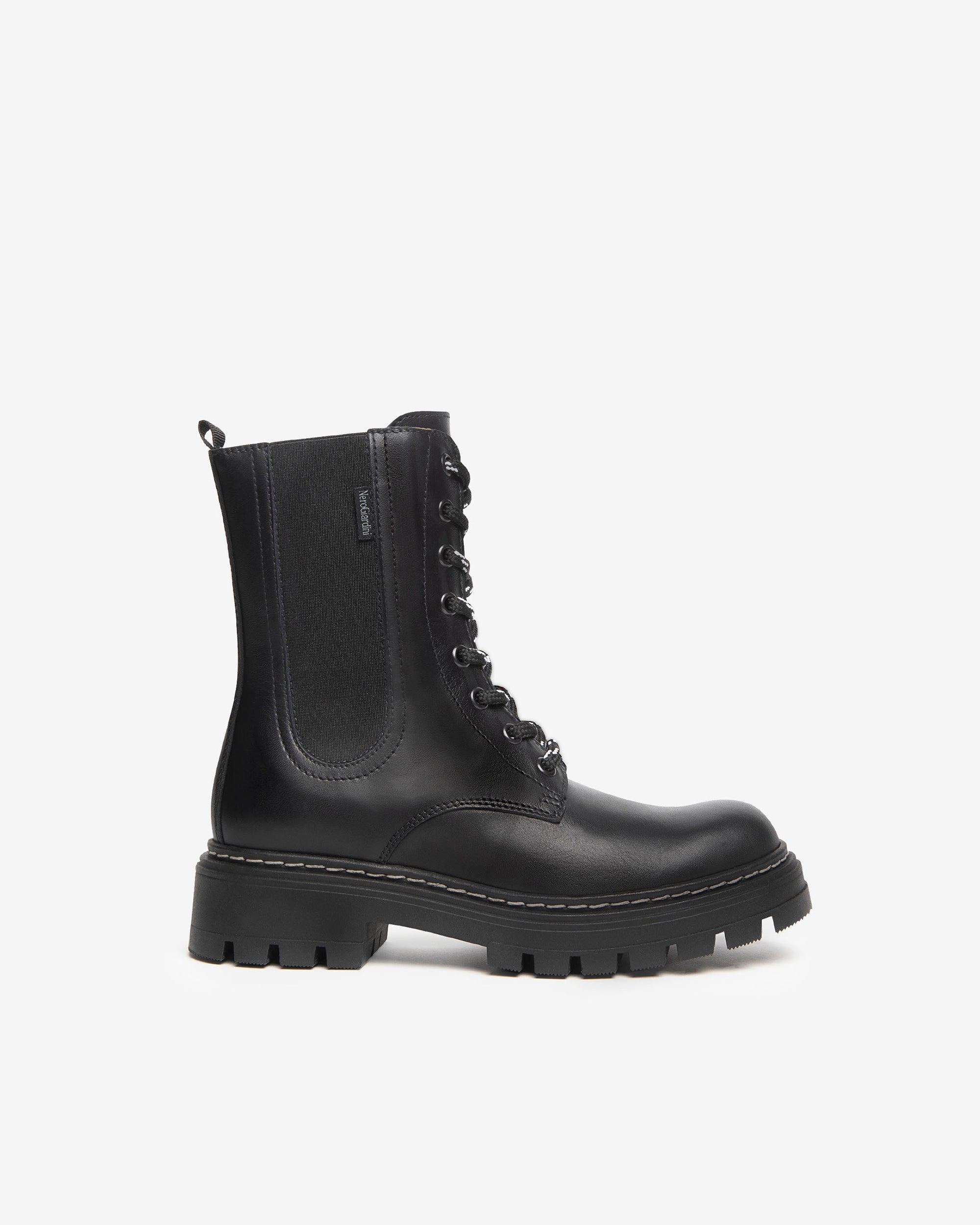 Veterboots Teen voor Tienermeisje in Leder