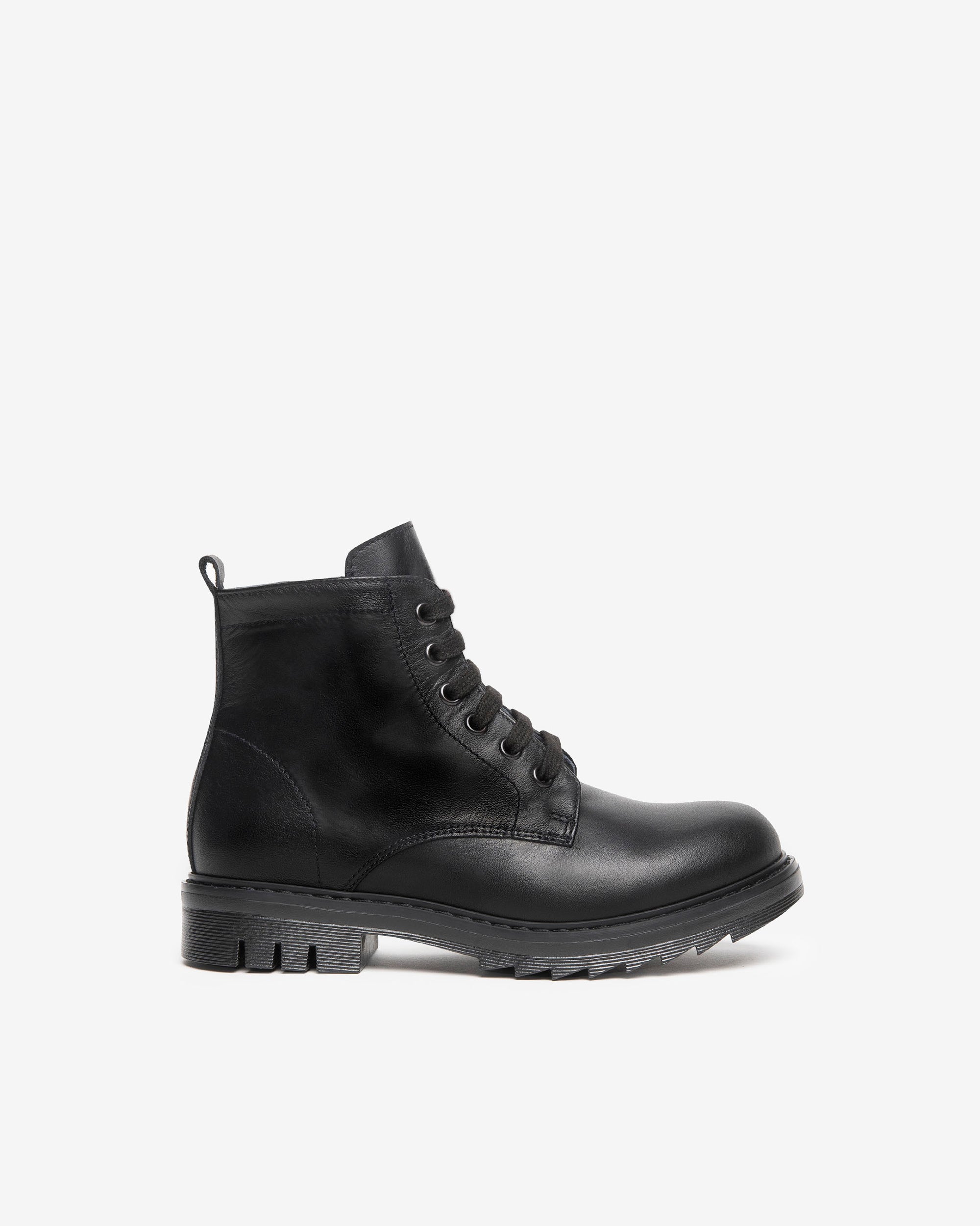 Teen Boys’ Leren Combat Boots