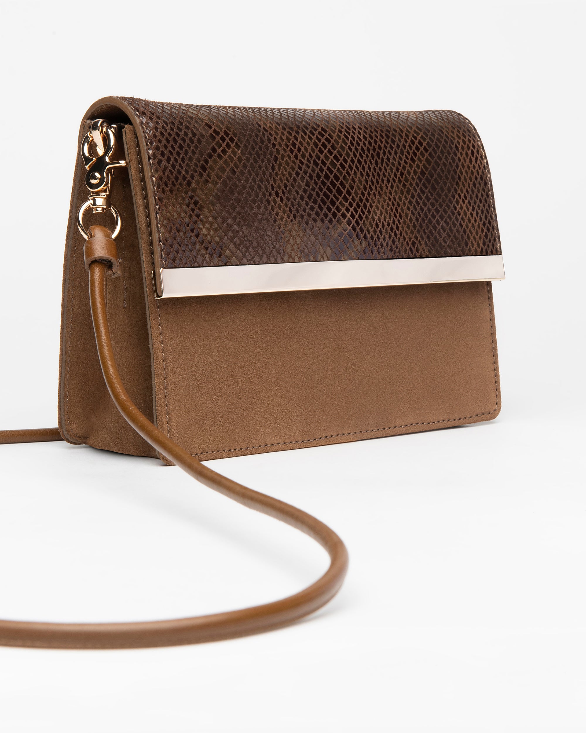 Women’s Leren en Suède Clutch