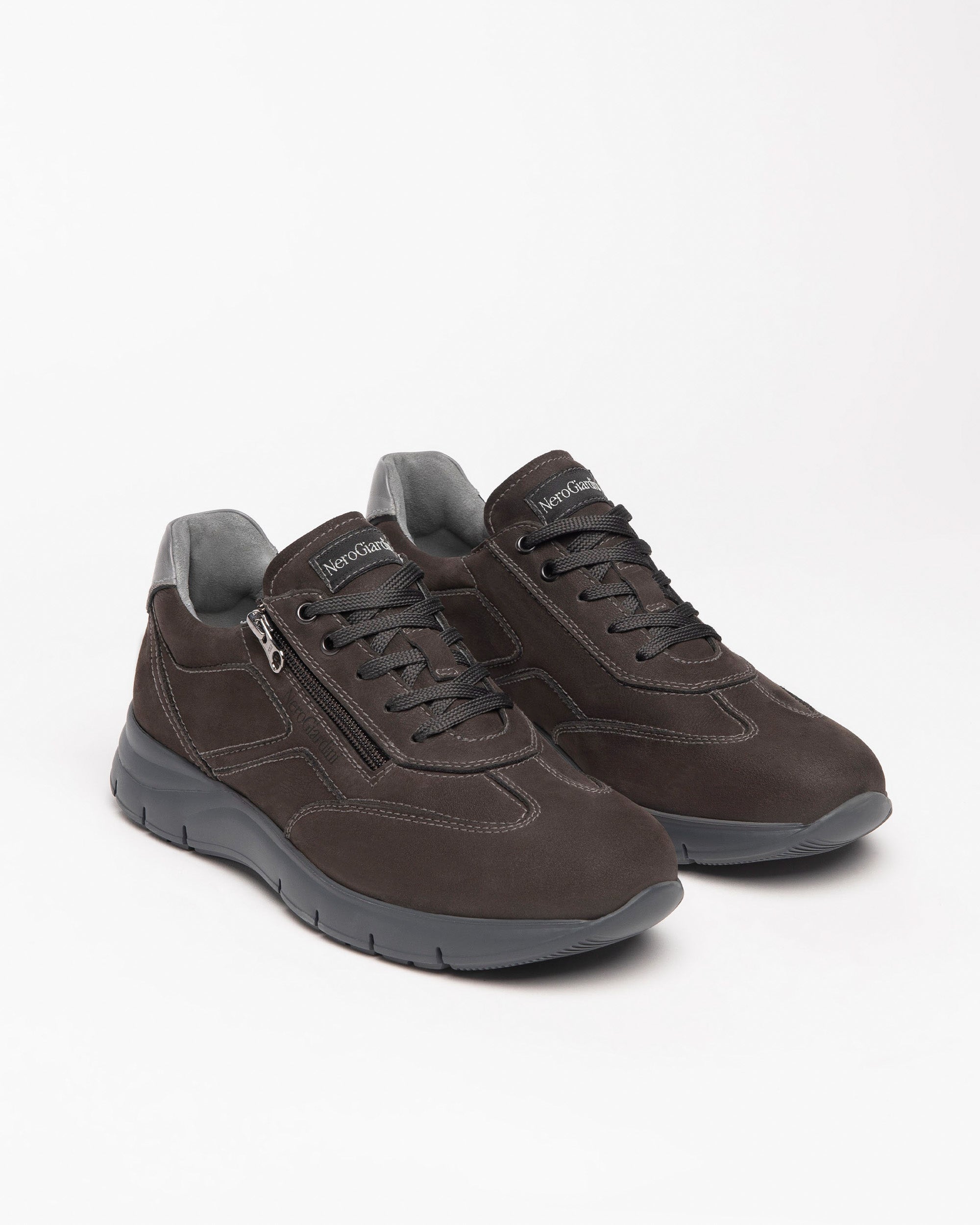 Sneakers Homme en Cuir Velours et Cuir