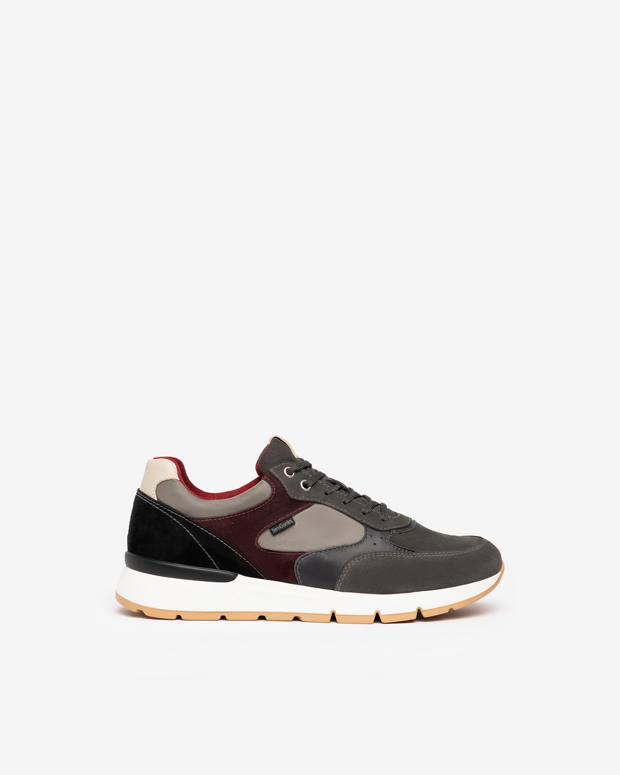 Sneakers Homme en Cuir velours, Cuir et Toile