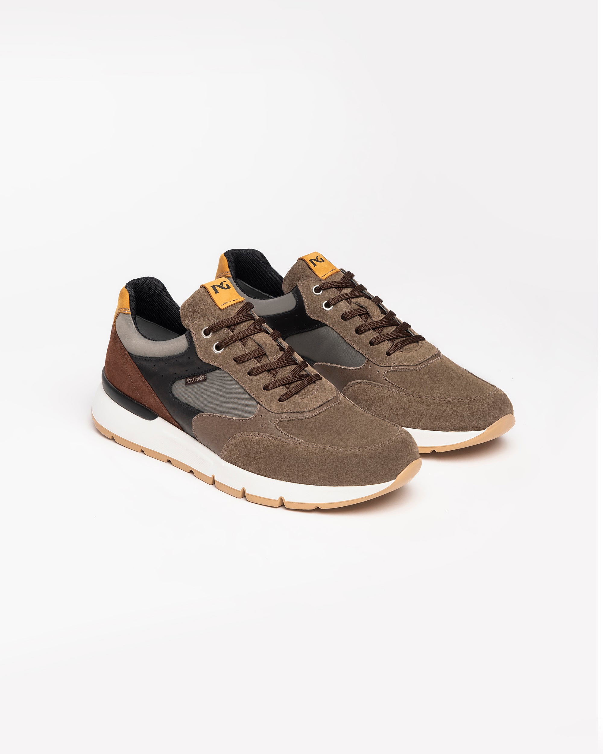 Sneakers de Hombre de Ante, Piel y Tela