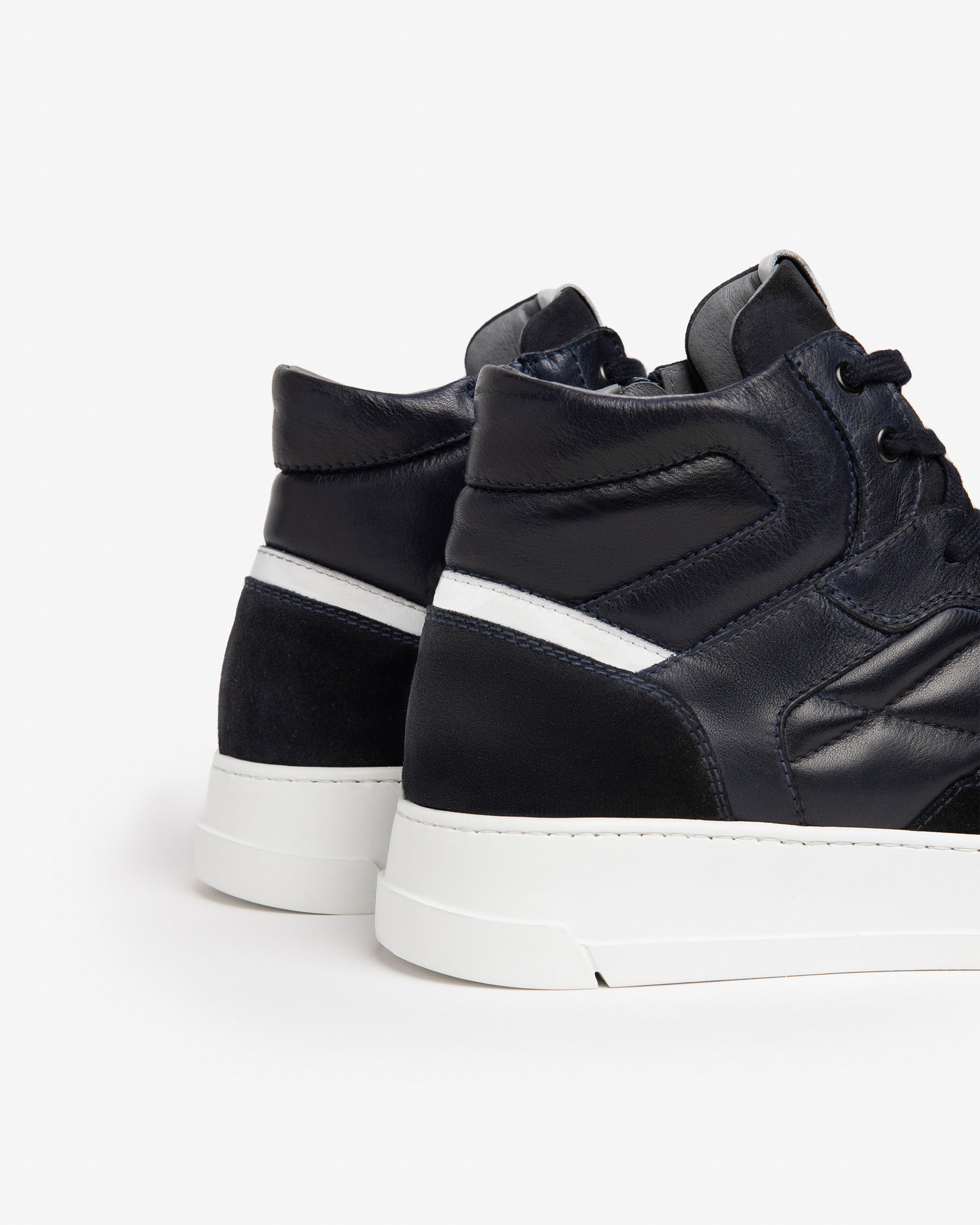 Sneakers Alte Uomo in Pelle e Camoscio