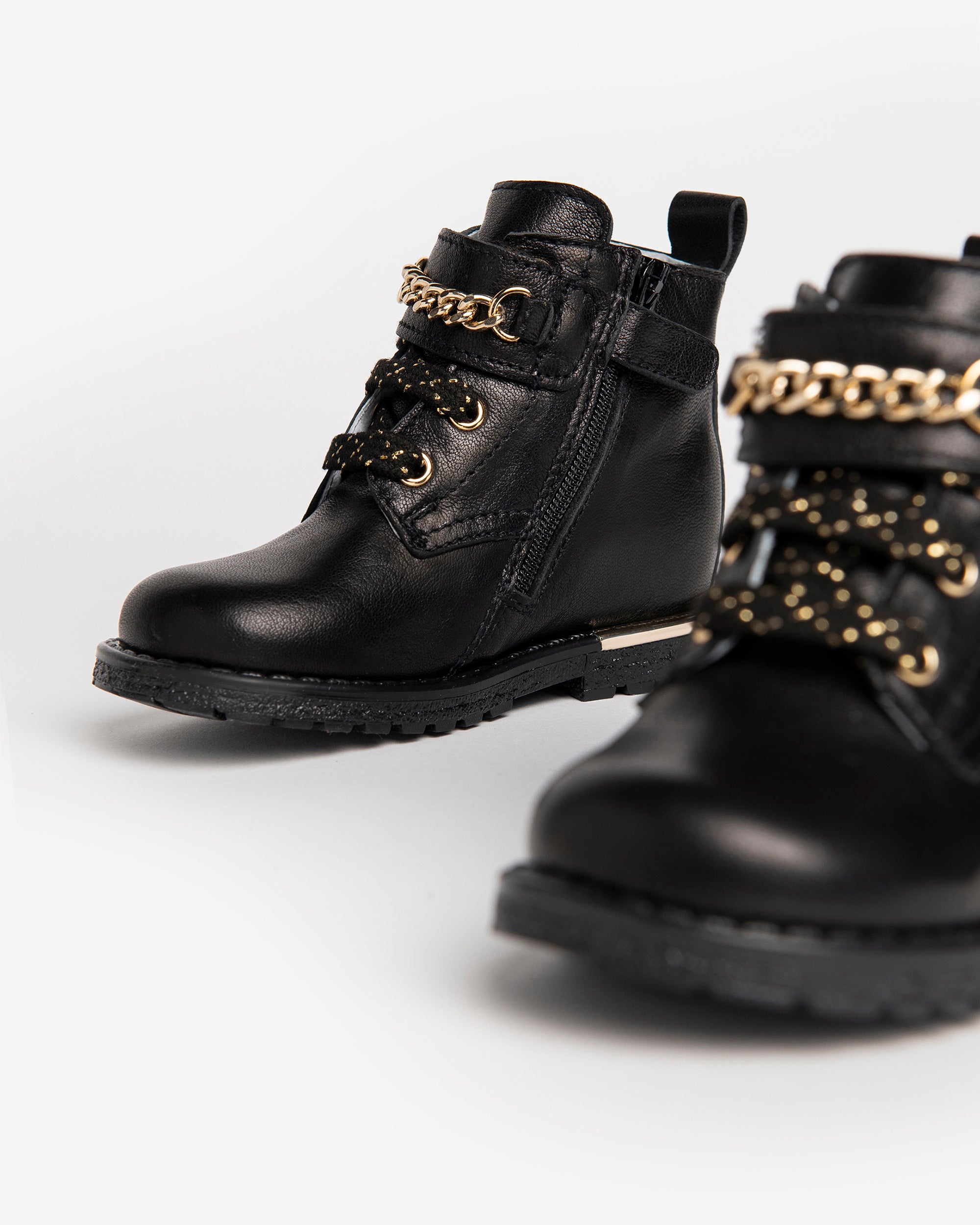 Bébé Fille Bottines en Cuir