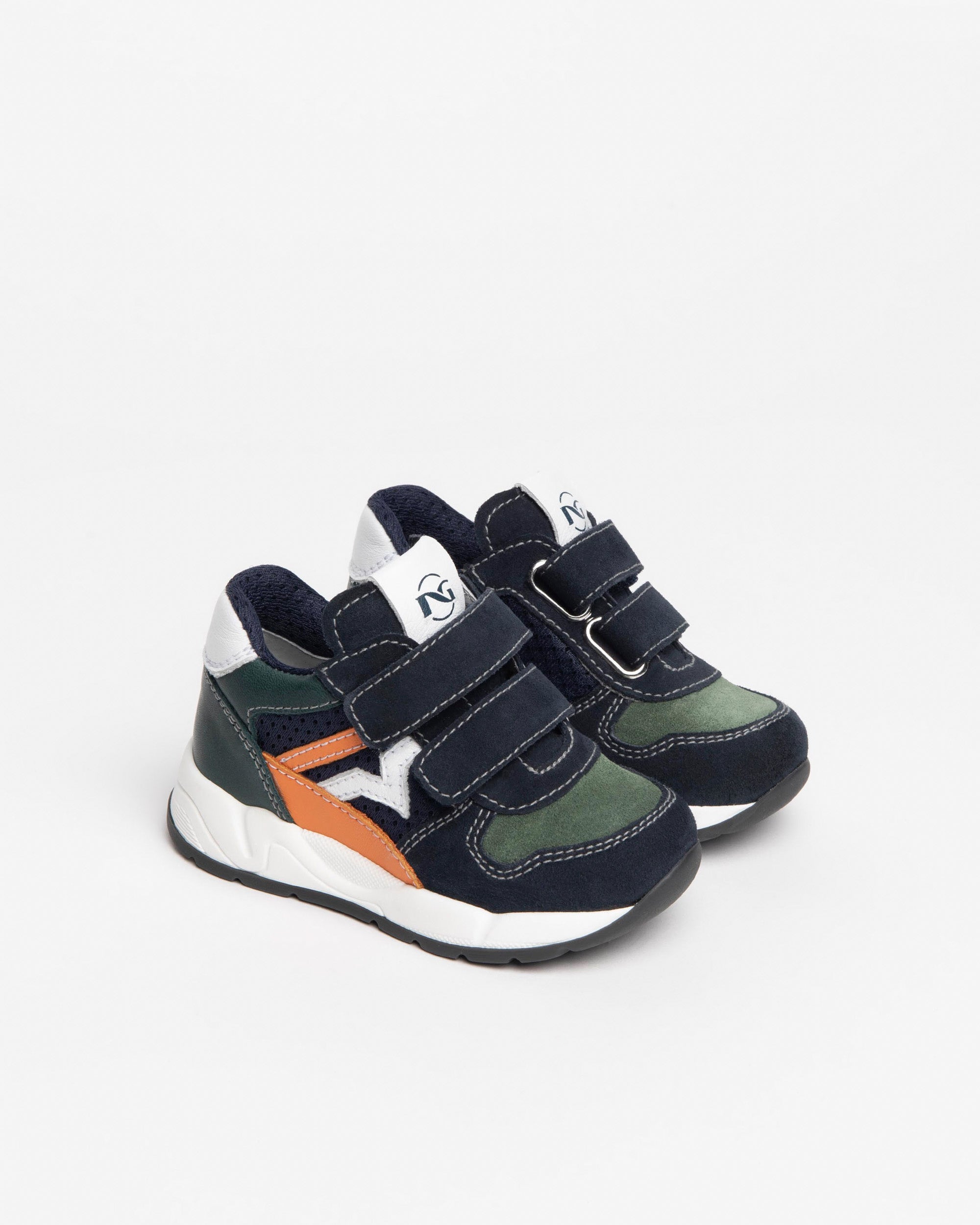Bébé Garçon Sneakers en Daim et Cuir