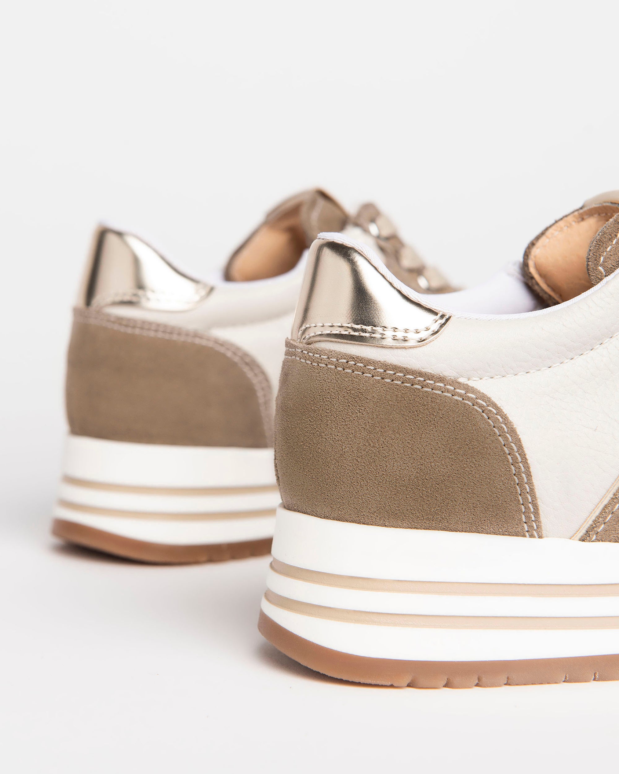 Sneakers Teen de Chica de Ante y Piel