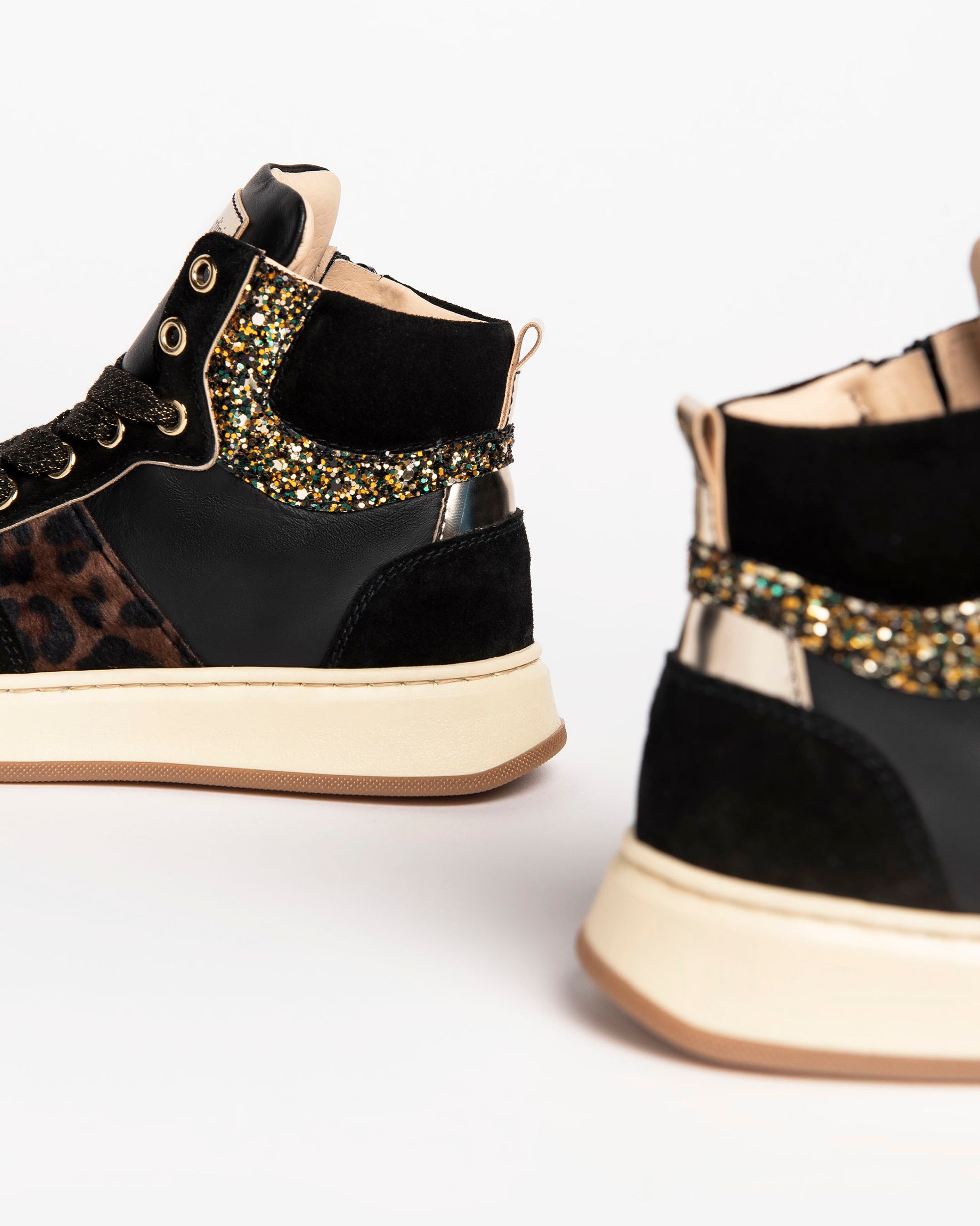 Sneakers Teen voor Tienermeisje in Suède en Leder
