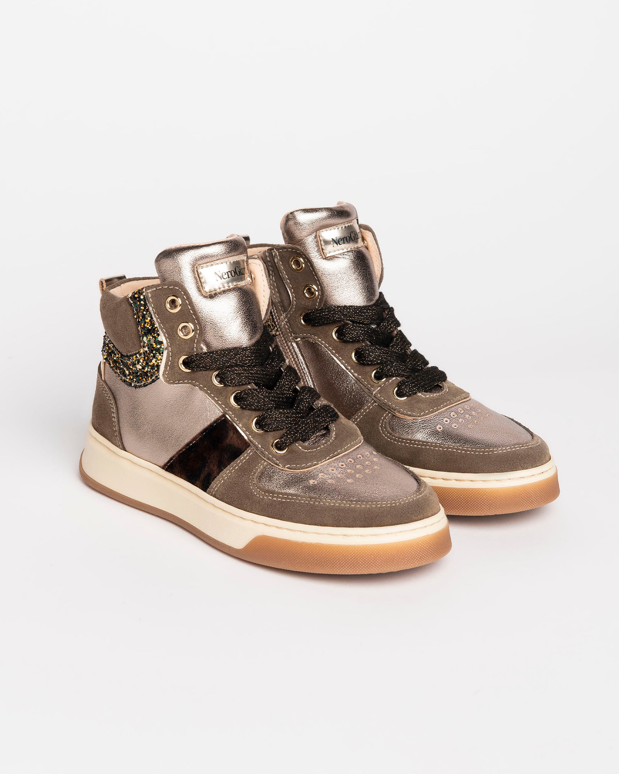 Sneakers Teen voor Tienermeisje in Suède en Leder