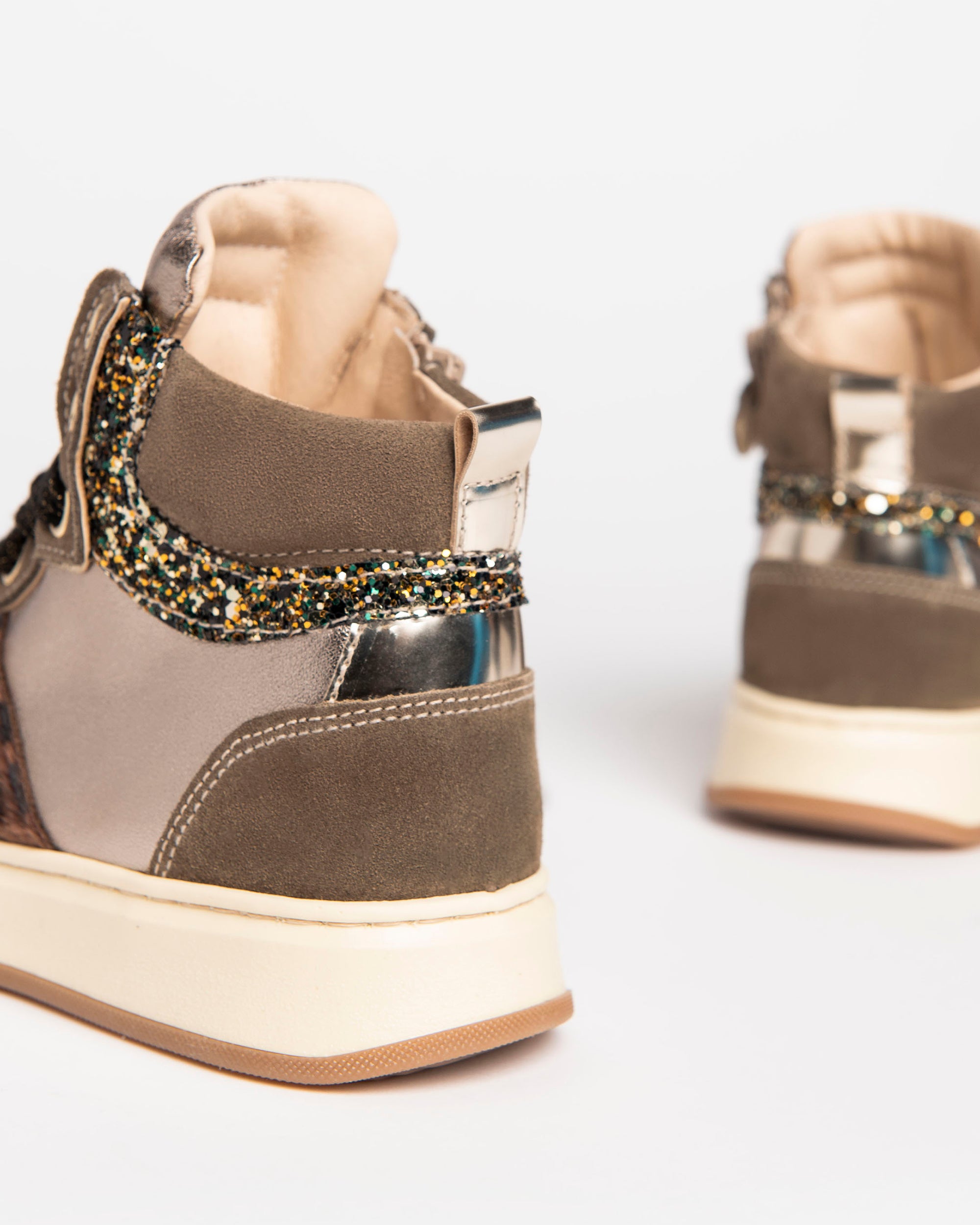 Sneakers Teen voor Tienermeisje in Suède en Leder
