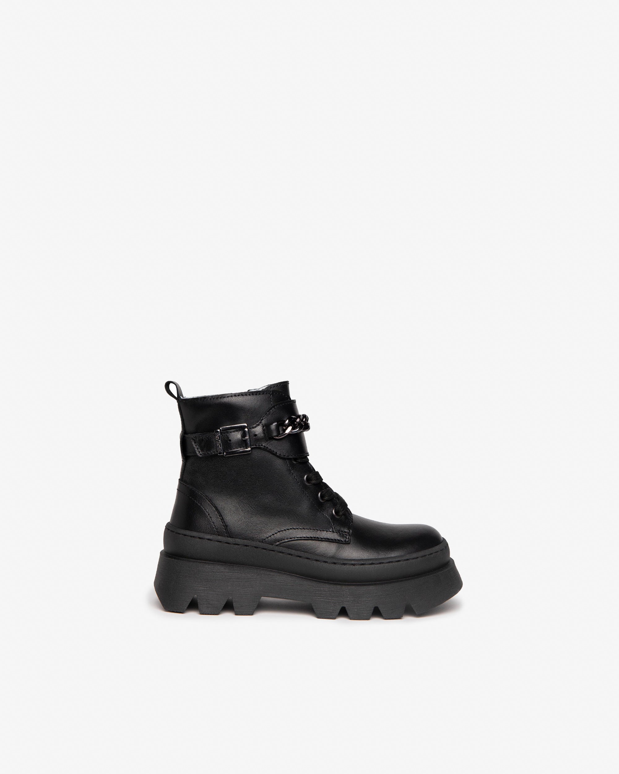 Veterboots Teen voor Tienermeisje in Leder