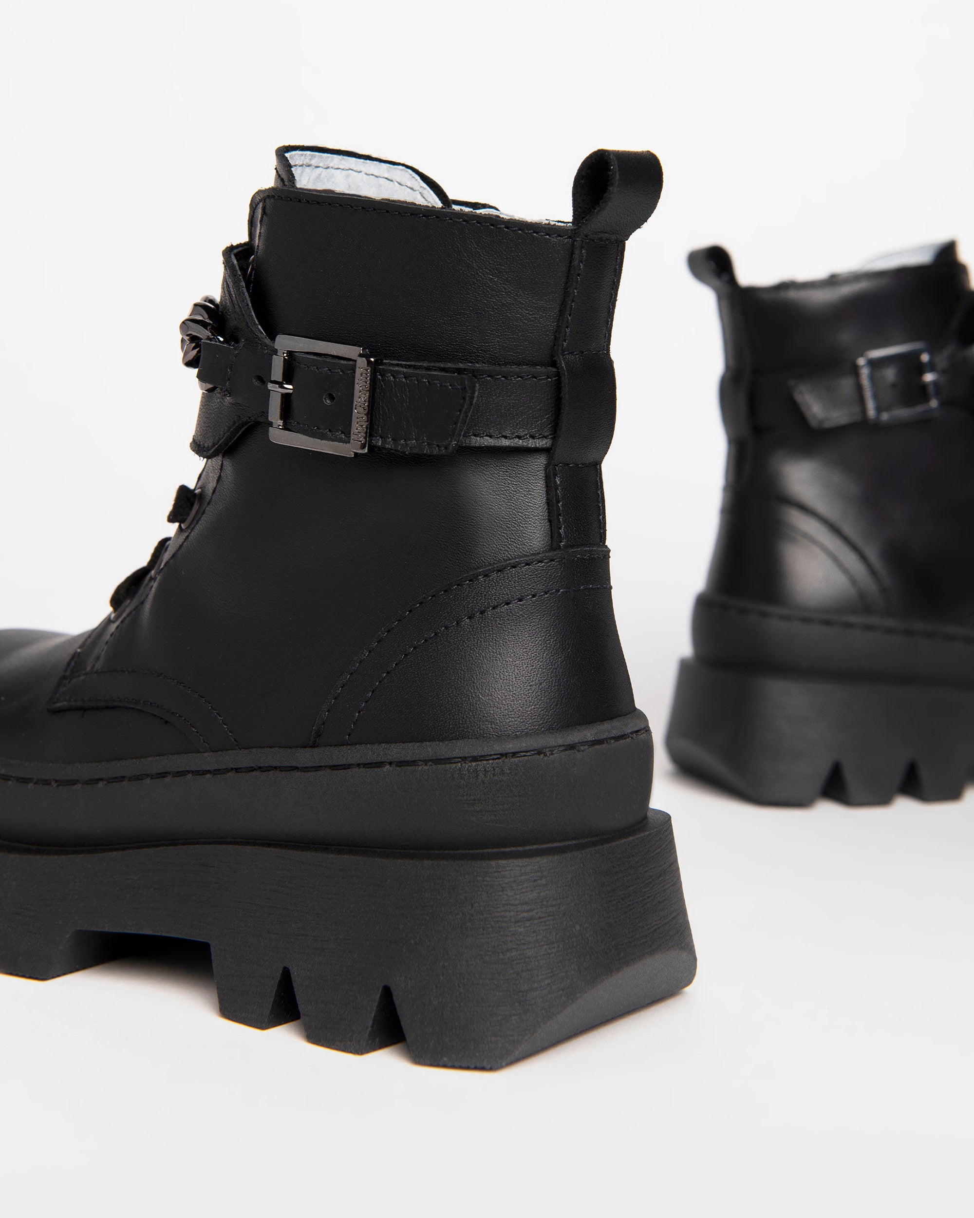 Veterboots Teen voor Tienermeisje in Leder