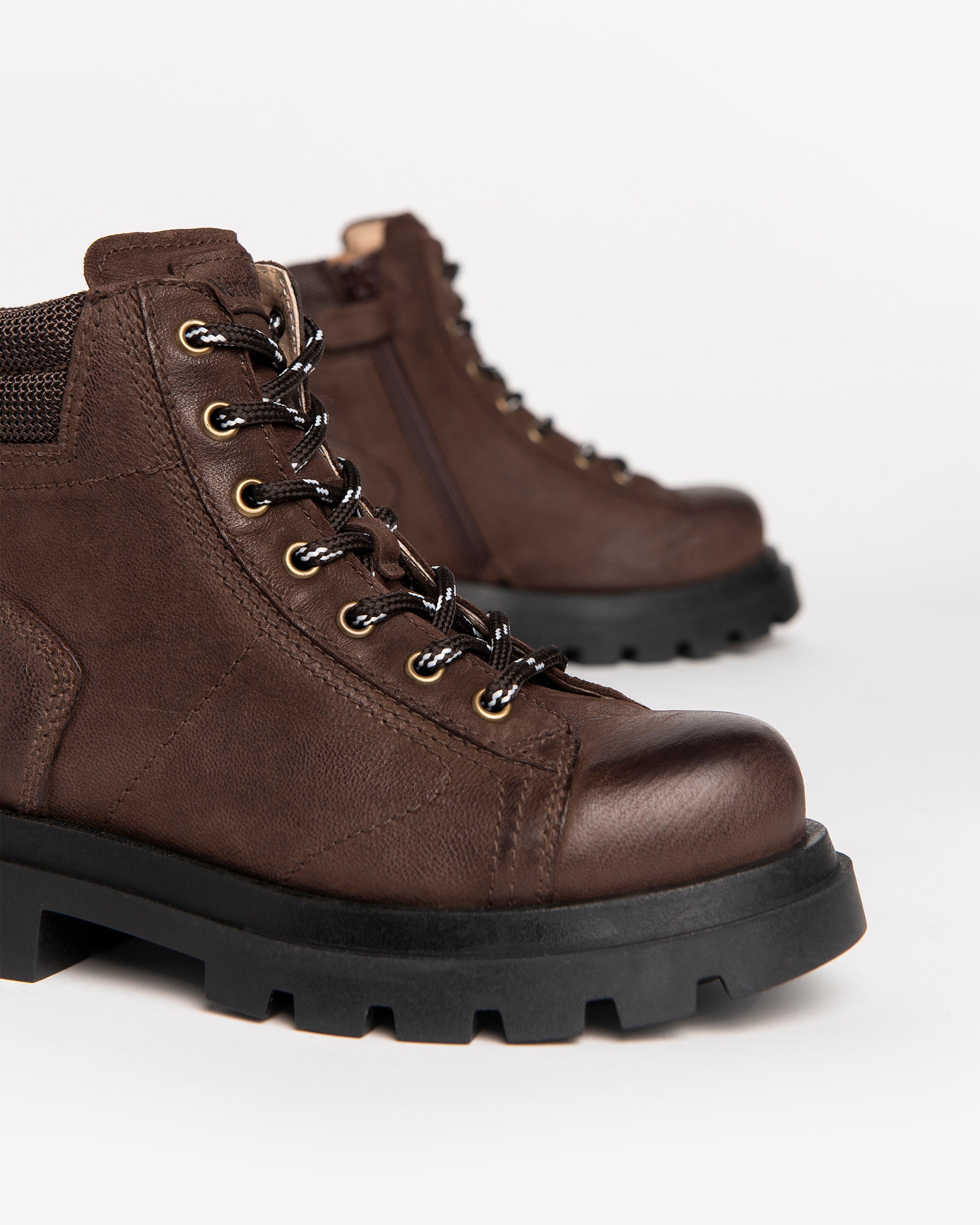 Teen Boys’ Leren Combat Boots