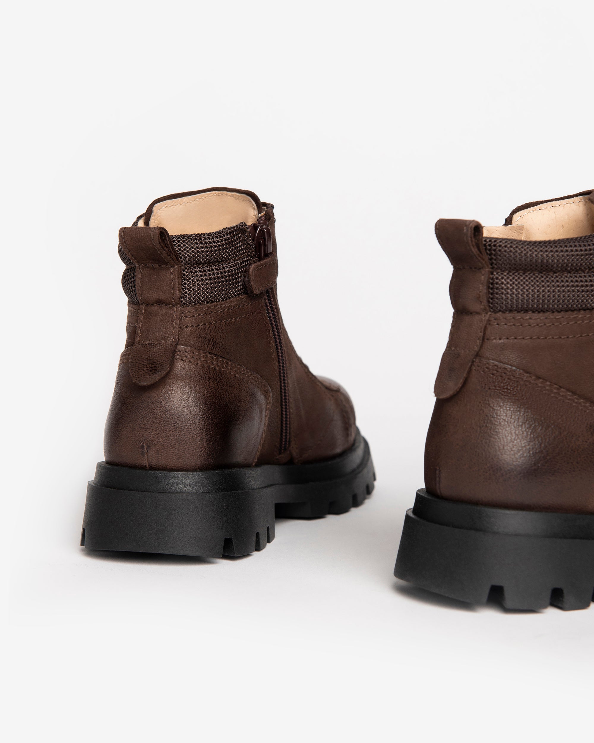 Teen Boys’ Leren Combat Boots