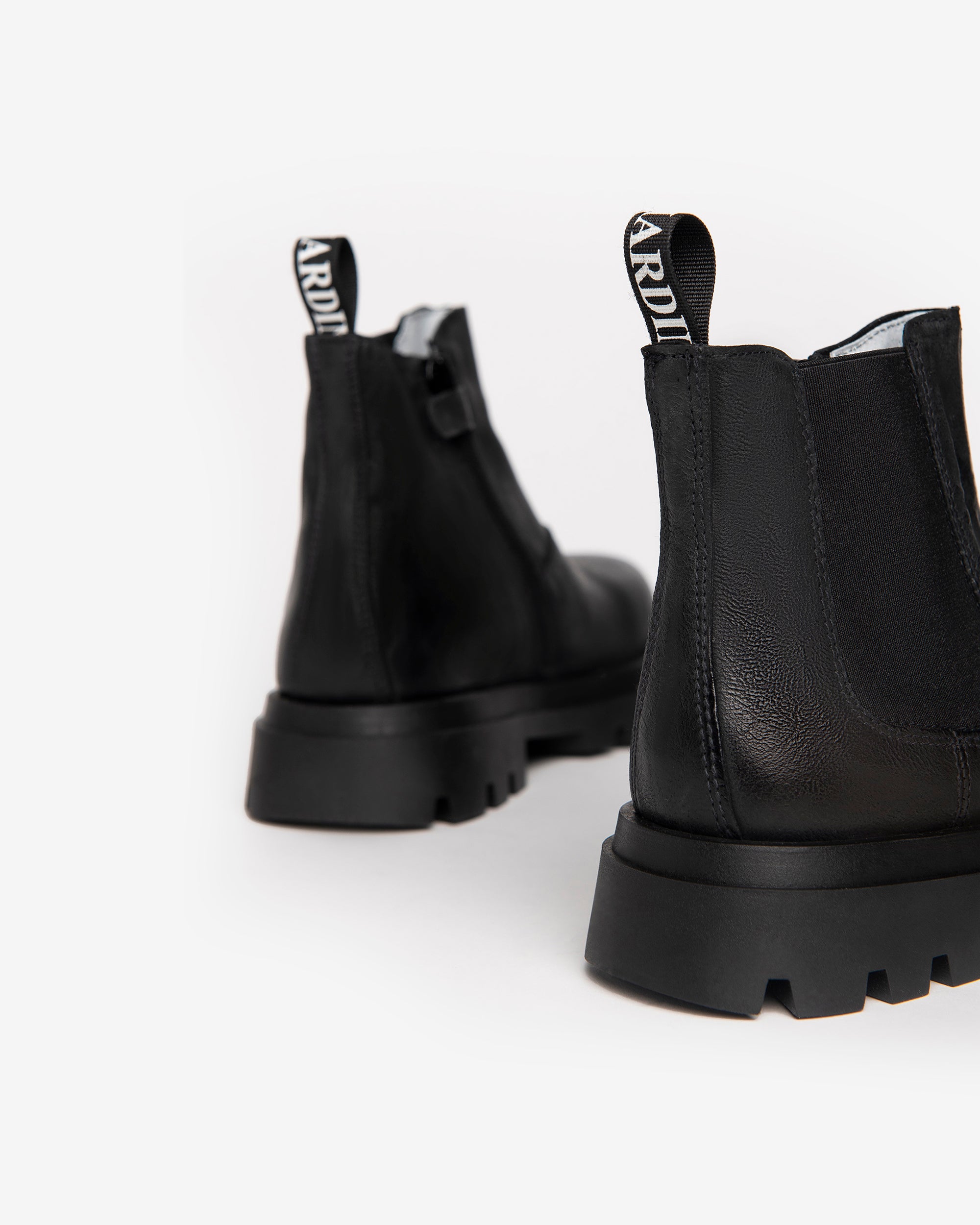 Teen Boys’ Leren Combat Boots