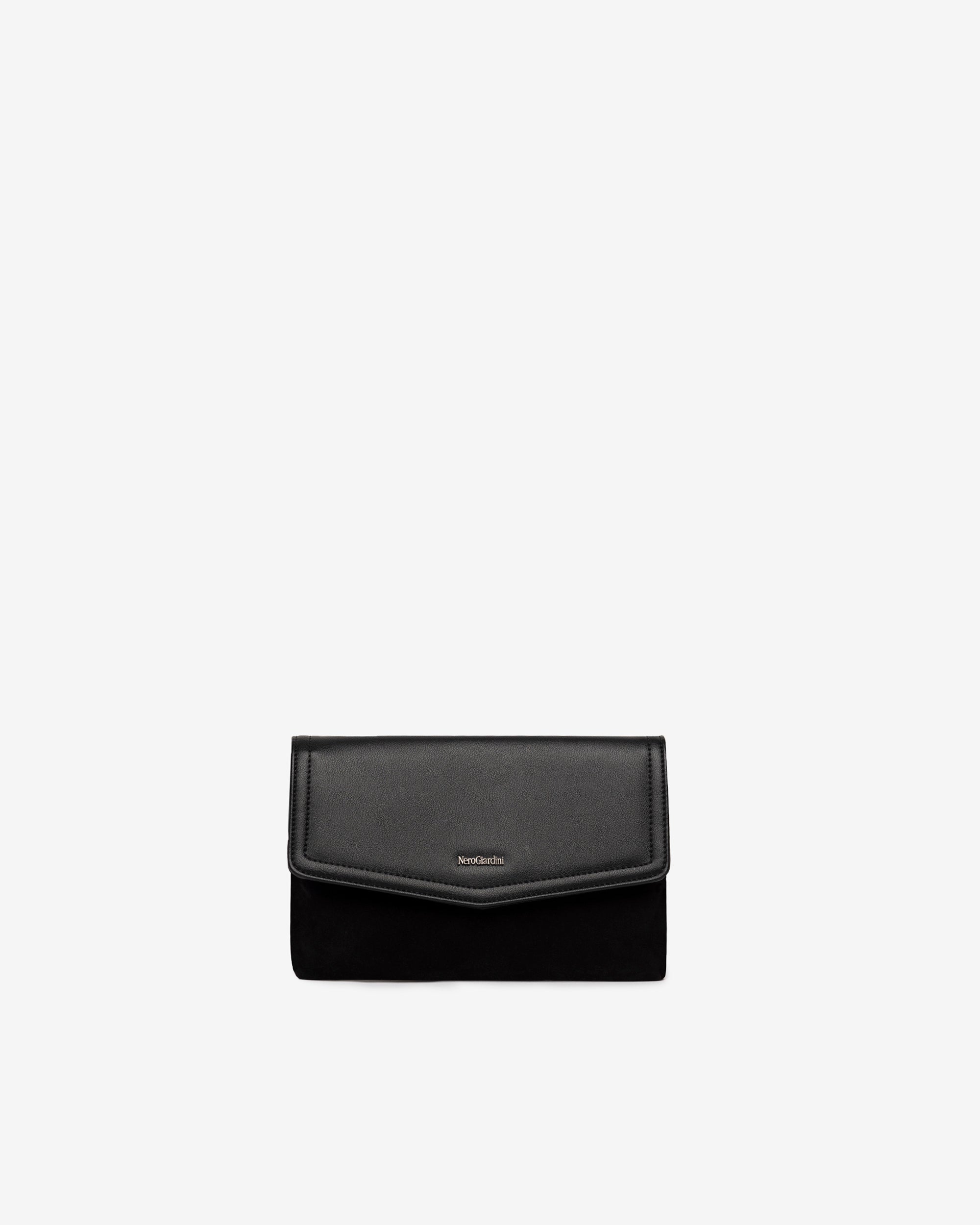 Women's Leather and Technical Material Clutch